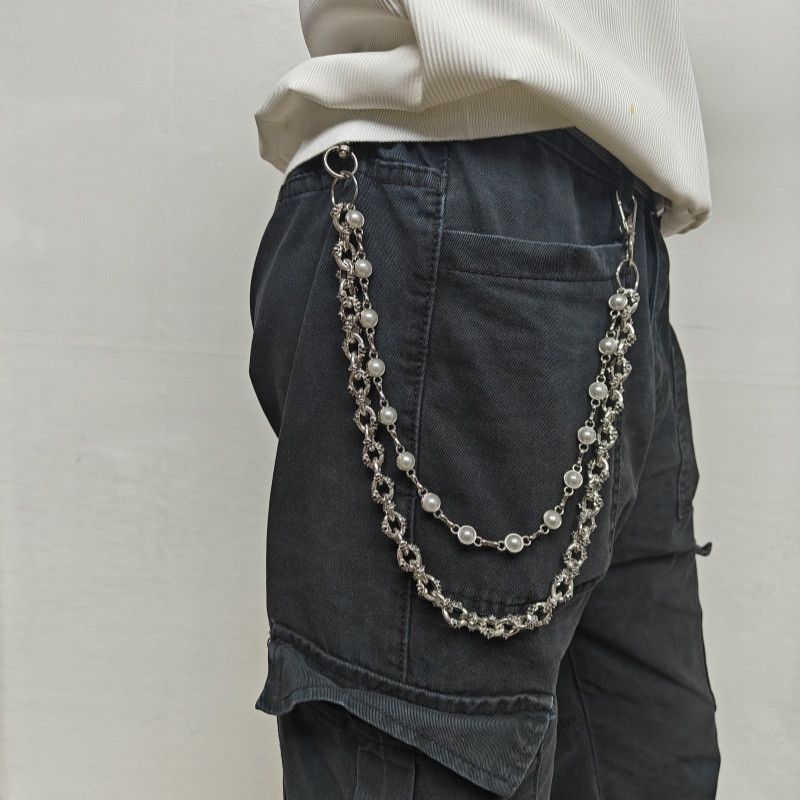 Other Retro pearl skull pants chain unisex Size ONE SIZE - 1 Thumbnail