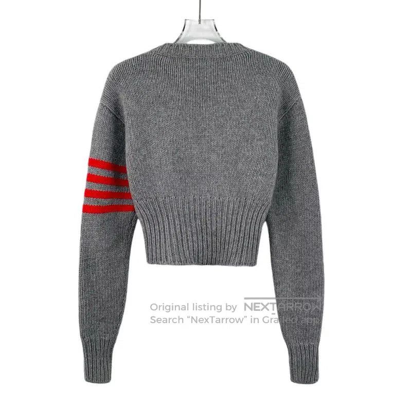 Miu Miu Miu Miu Gray Wool Women's Sweater . Size XS / US 0-2 / IT 36-38 - 2 Thumbnail