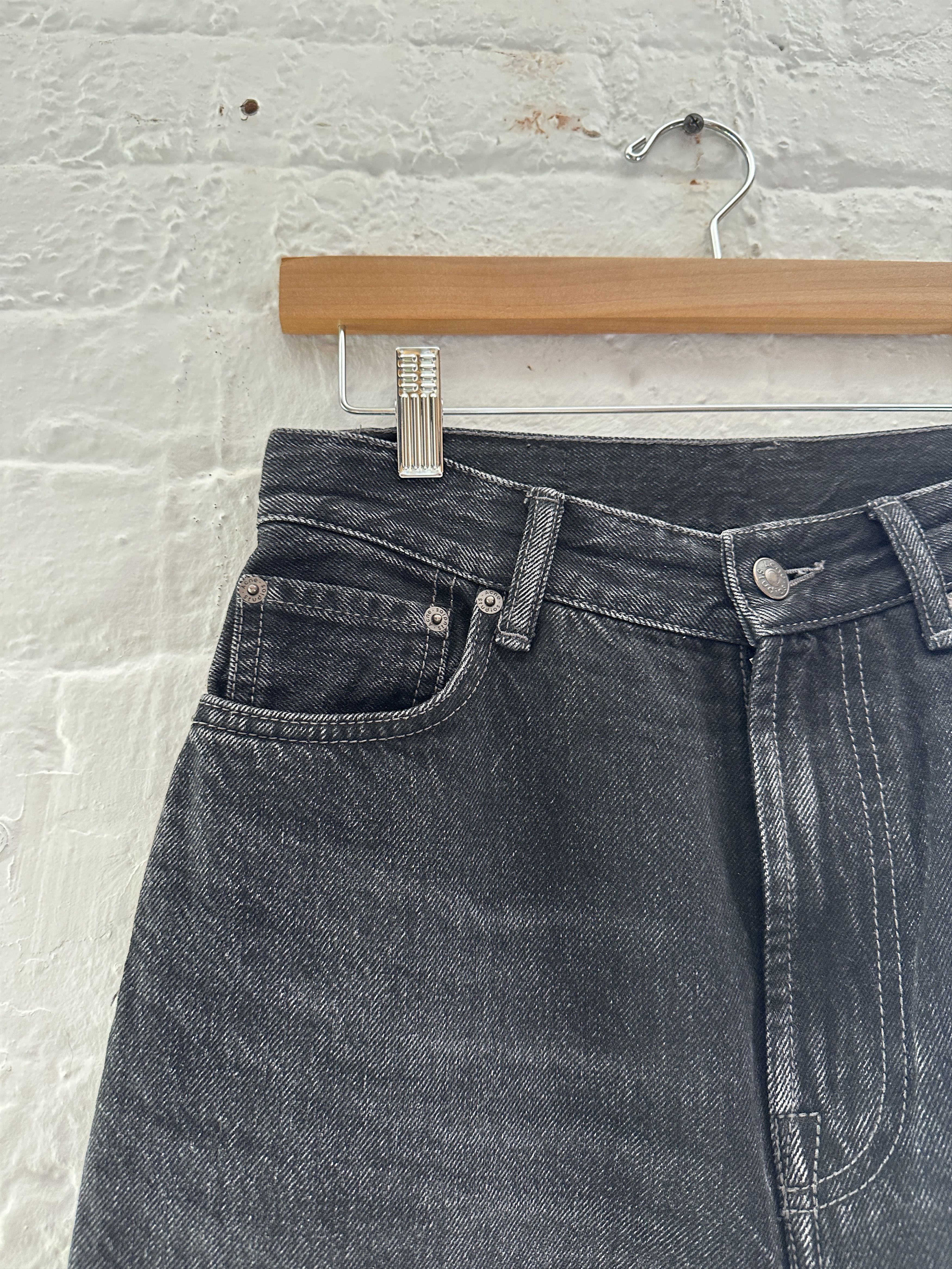 Acne Studios Acne Studios Wide Leg 1993 Vintage Black Jeans Size ONE SIZE - 2 Thumbnail