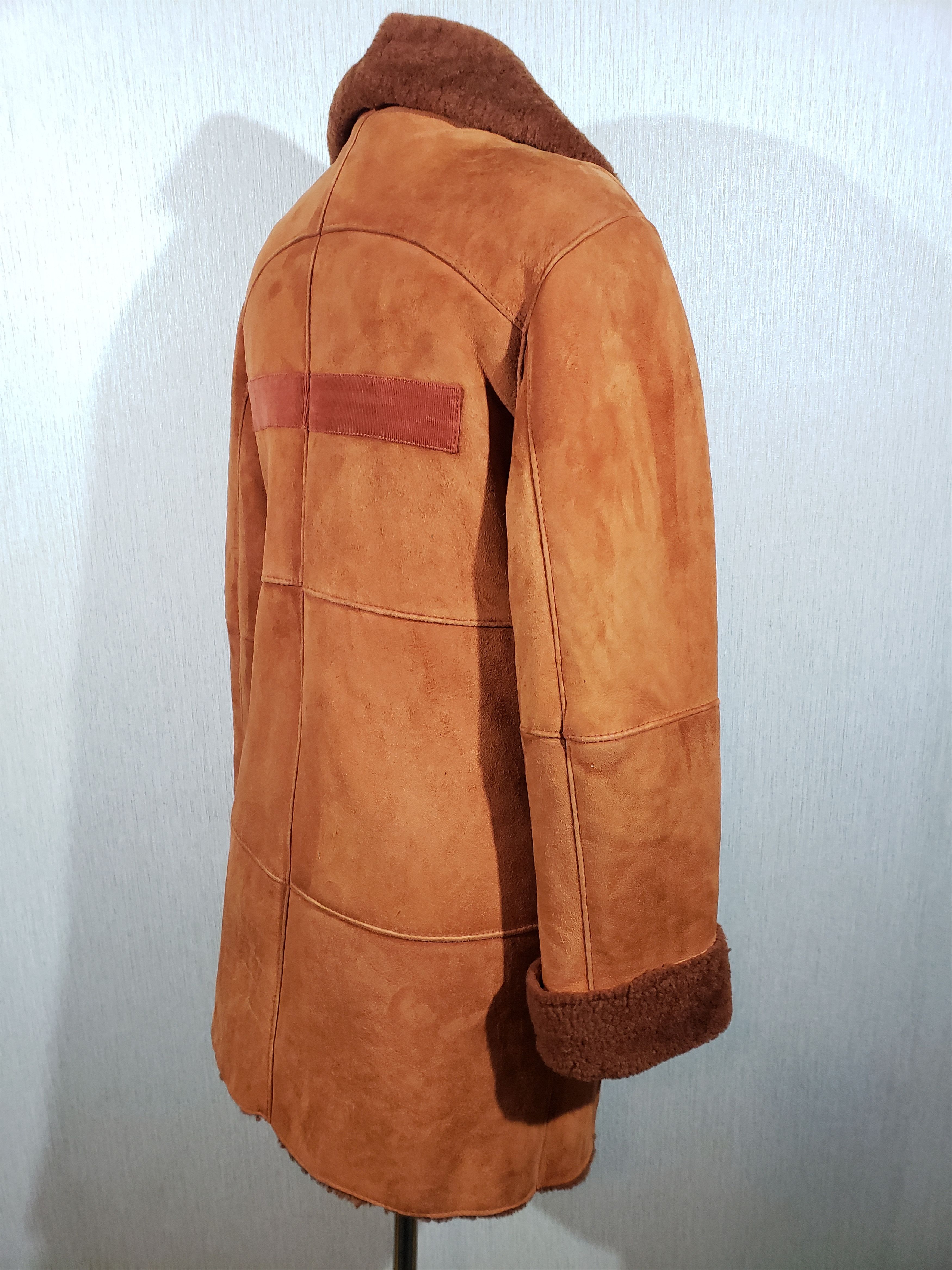 Other Wonderful women's warm sheepskin coat. Size L / US 10 / IT 46 - 6 Thumbnail