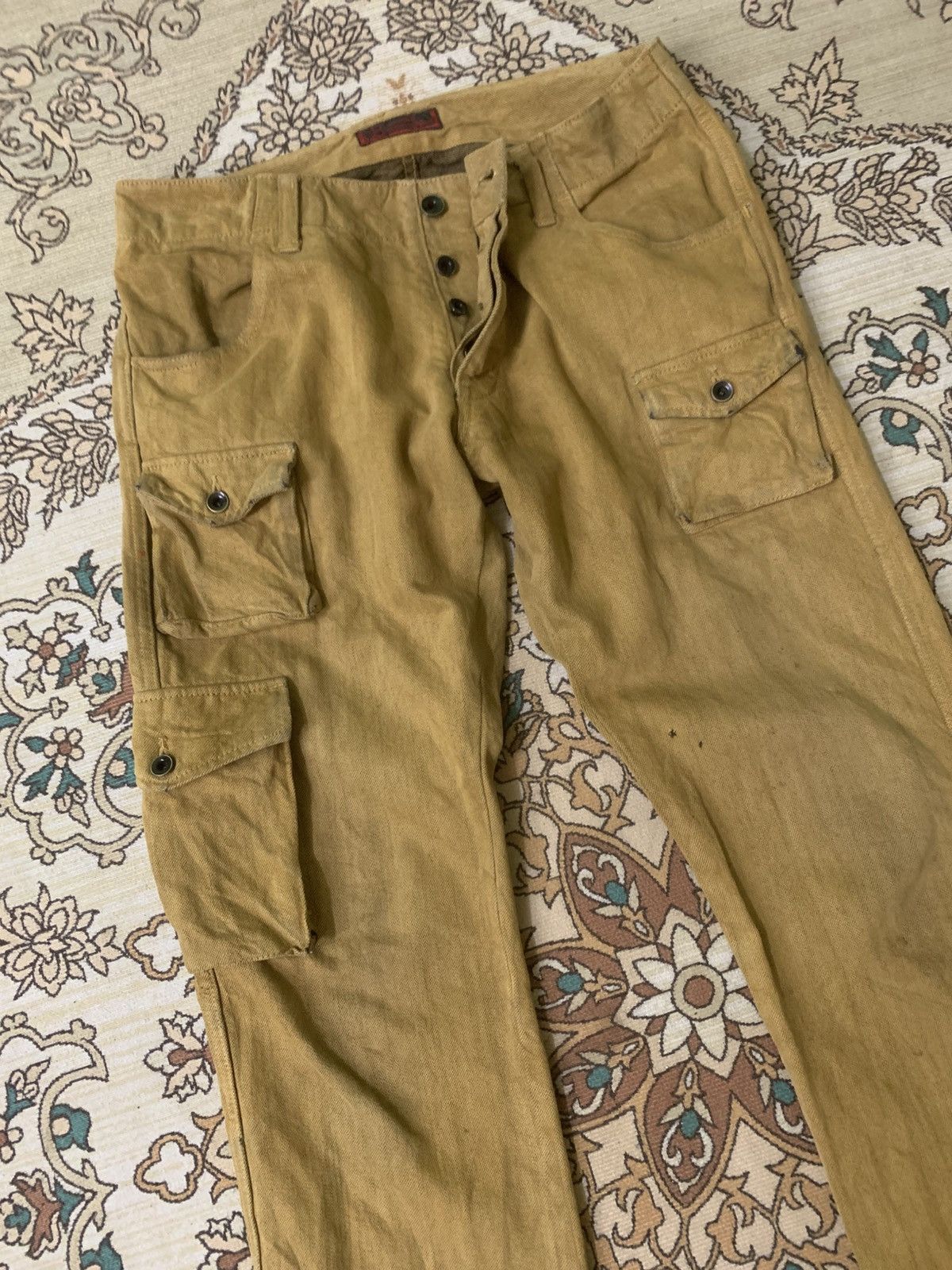 Japanese Brand × Johnbull × Vintage VINTAGE JOHN BULL KOJIMA JAPAN DENIM CARGO Size US 32 / EU 48 - 2 Thumbnail