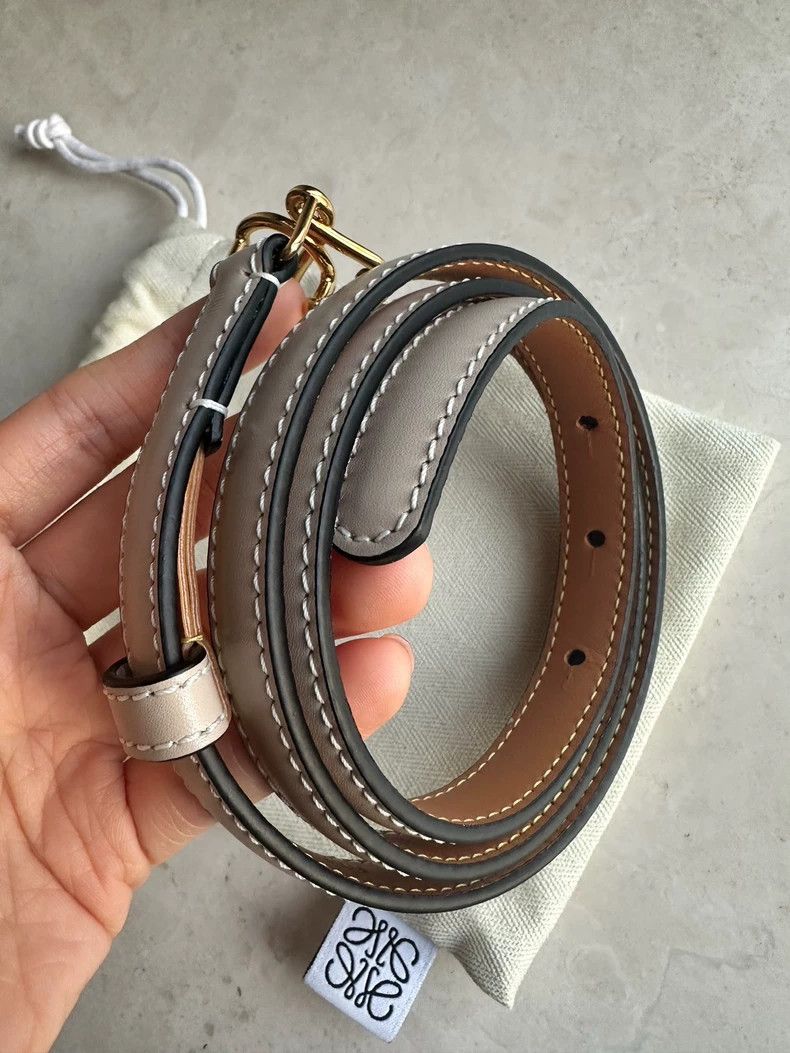Loewe LOEWE Smooth leather fine leather narrow belt Size ONE SIZE - 2 Thumbnail