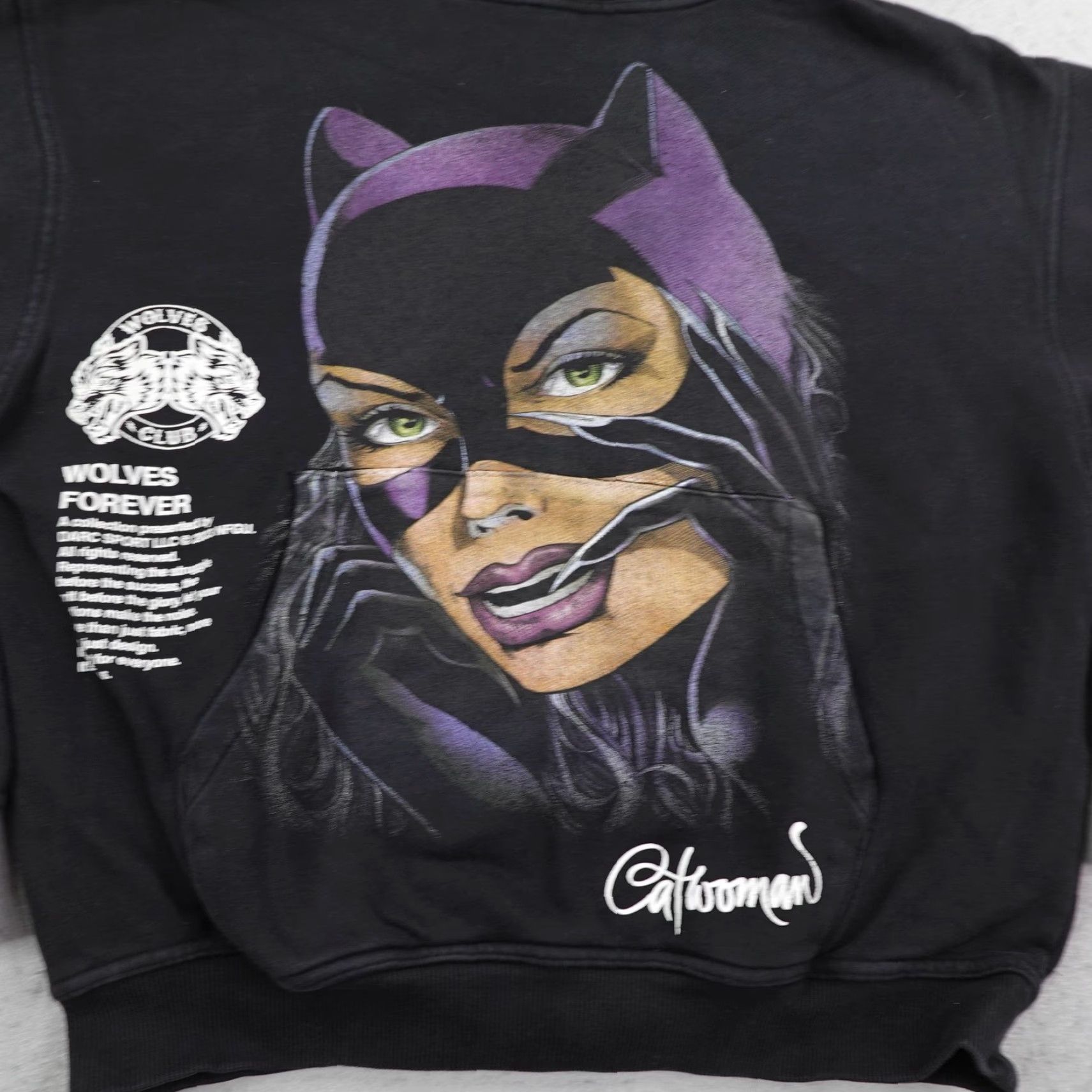 Darc Sport Darc Sport Hoodie Mens Small Black Wolves Batman Catwoman Limited Ed Sweatshirt Size US S / EU 44-46 / 1 - 2 Thumbnail