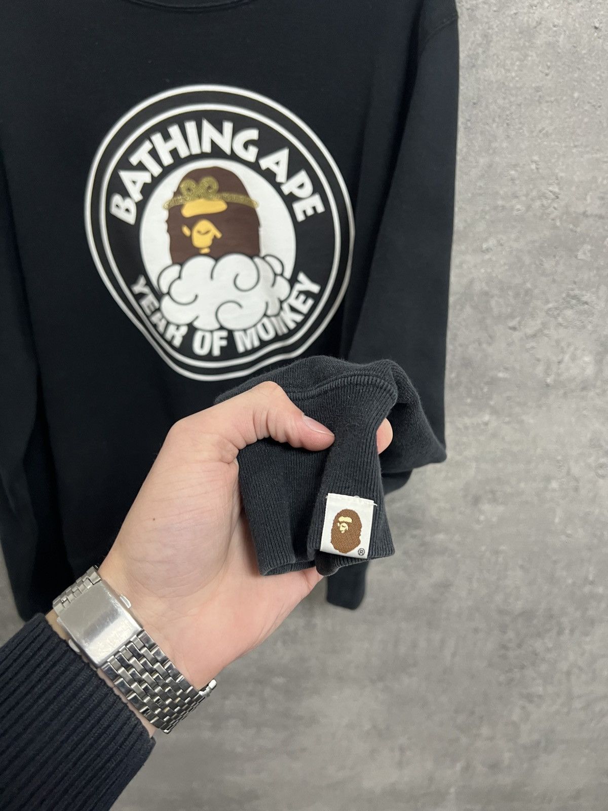 Bape RARE! Big Logo BAPE sweatshirt Size US L / EU 52-54 / 3 - 11 Thumbnail