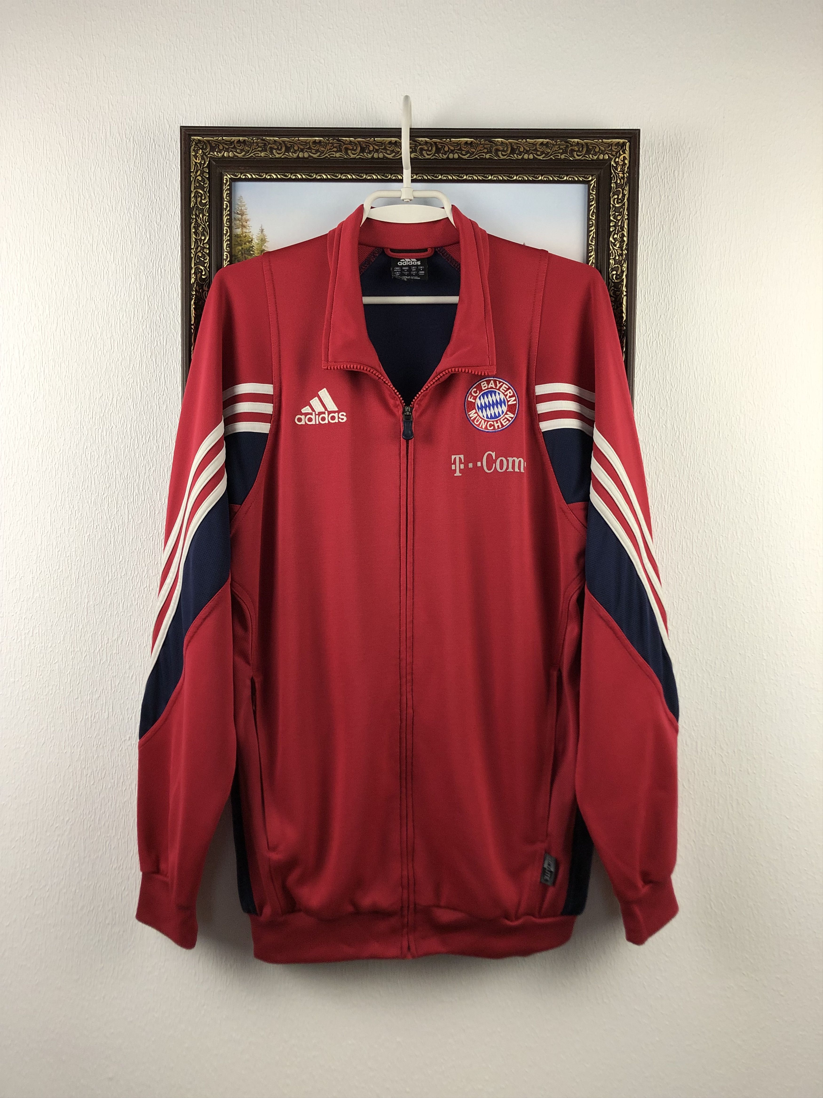 Adidas Vintage Adidas Bayern Munich Football Jacket Soccer Track Size US M / EU 48-50 / 2 - 1 Thumbnail