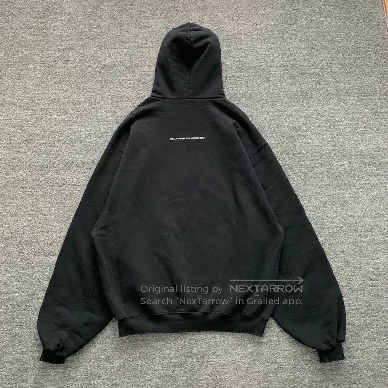 Balenciaga Balenciaga Black alien sweatshirt hoodie Size US XXS / EU 40 - 2 Thumbnail