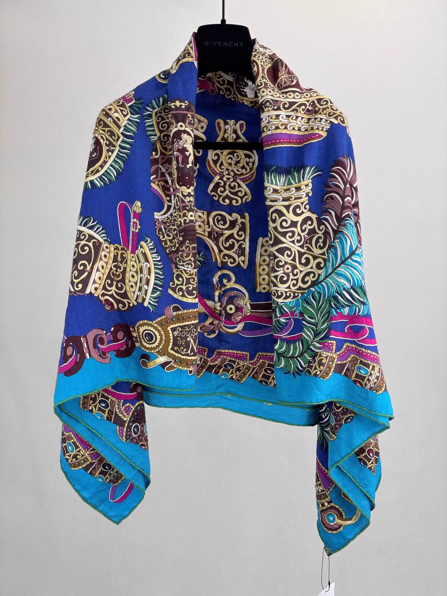 Hermes HERMES Mars Protection Cashmere Scarf K1 Size ONE SIZE - 1 Thumbnail