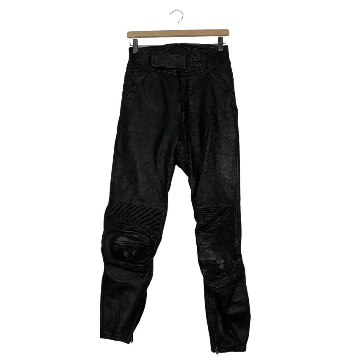 Genuine Leather 🔥90’s Vtg Biker Motor Cross Leather Pants Corin Motors Japan Size US 26 / EU 42 - 1 Thumbnail