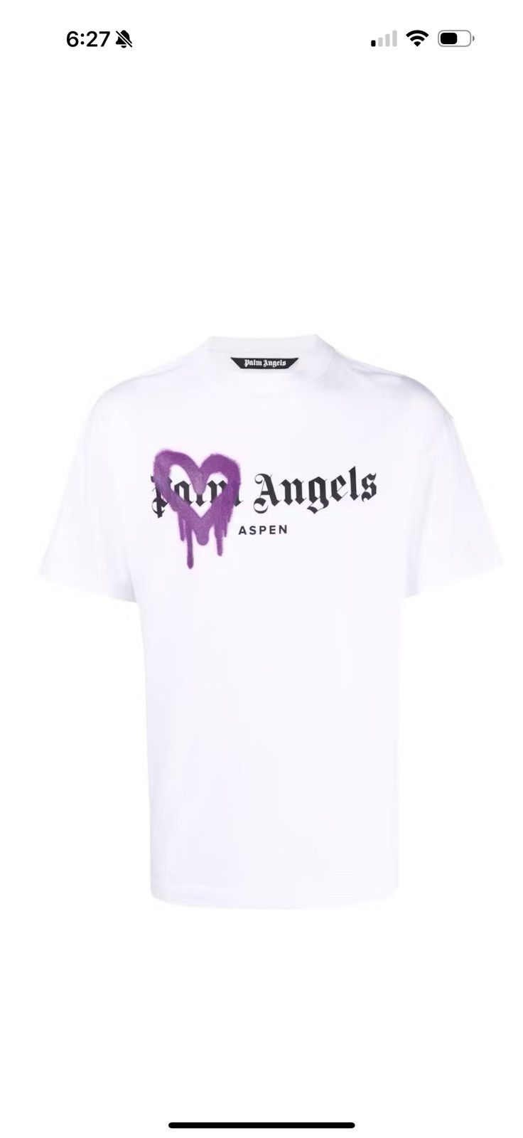 New palm angel aspen spray paint tee