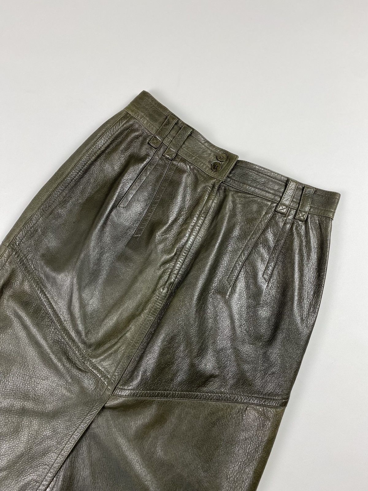 Jil Sander × Vintage Jil Sander vintage ladies leather skirt size 40 Size 27" / US 4 / IT 40 - 4 Thumbnail
