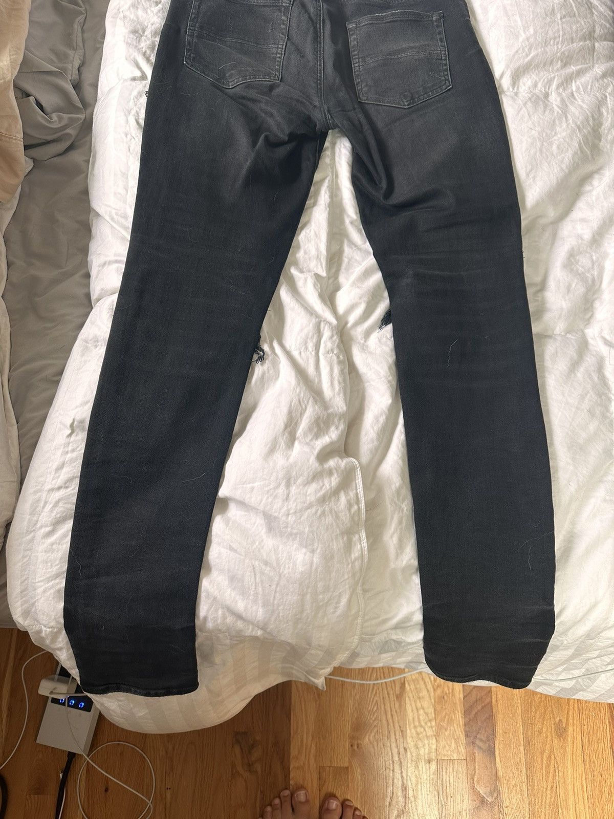 Amiri Amiri Black Biker Thrasher Jean Size US 32 / EU 48 - 11 Thumbnail