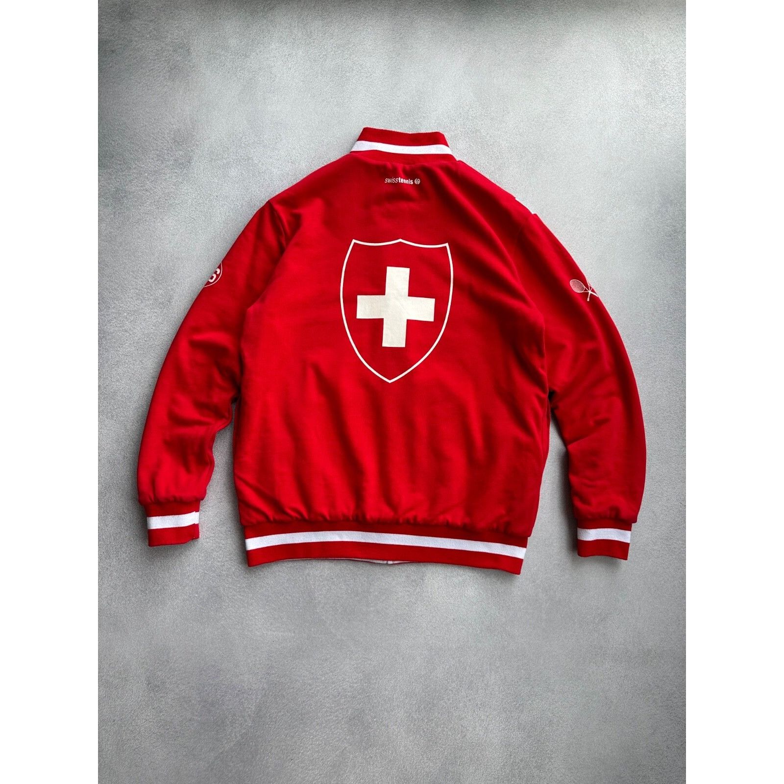 Vintage VTG Roger Federer Switzerland Tennis Reversible Heavy Zip Ol Size US XL / EU 56 / 4 - 10 Thumbnail