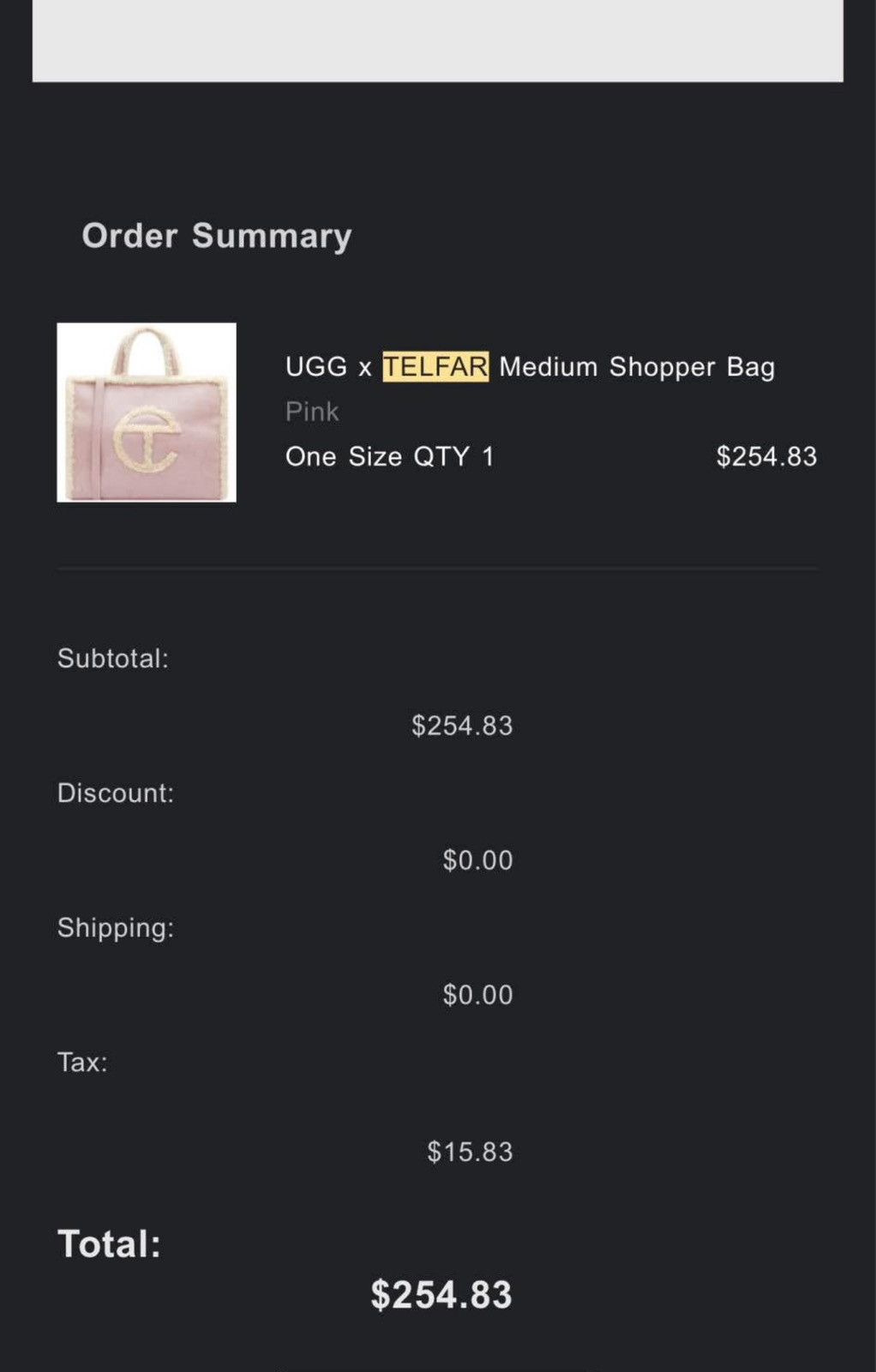 Telfar Telfar Pink Ugg Bag Size ONE SIZE - 4 Thumbnail