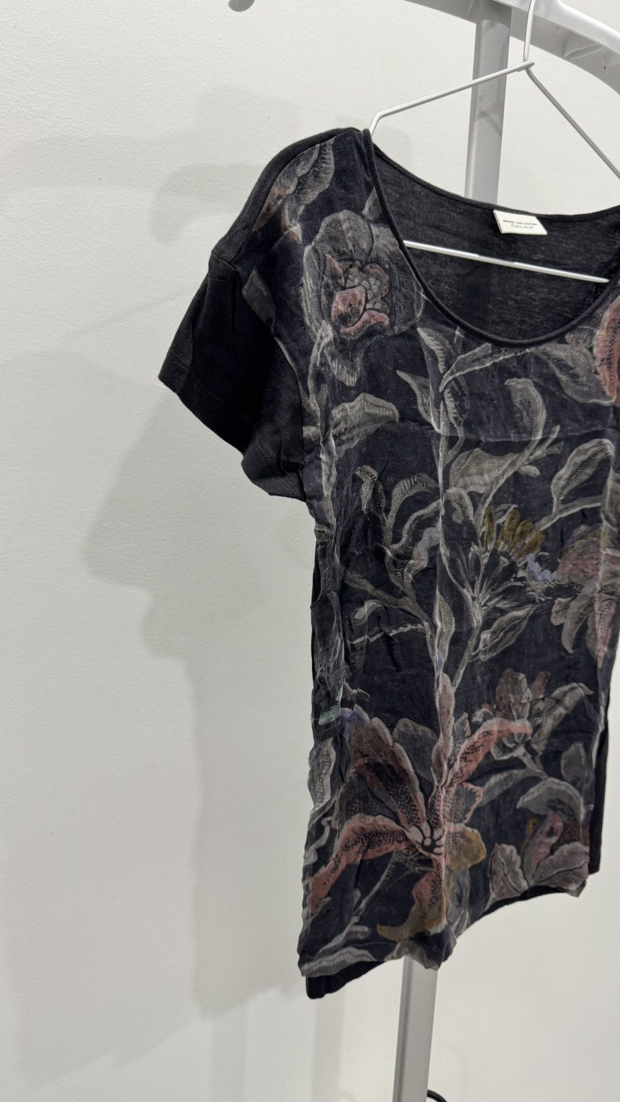 Dries Van Noten Dries Van Noten Silk Overlay Tropical Tee Size XS / US 0-2 / IT 36-38 - 3 Thumbnail
