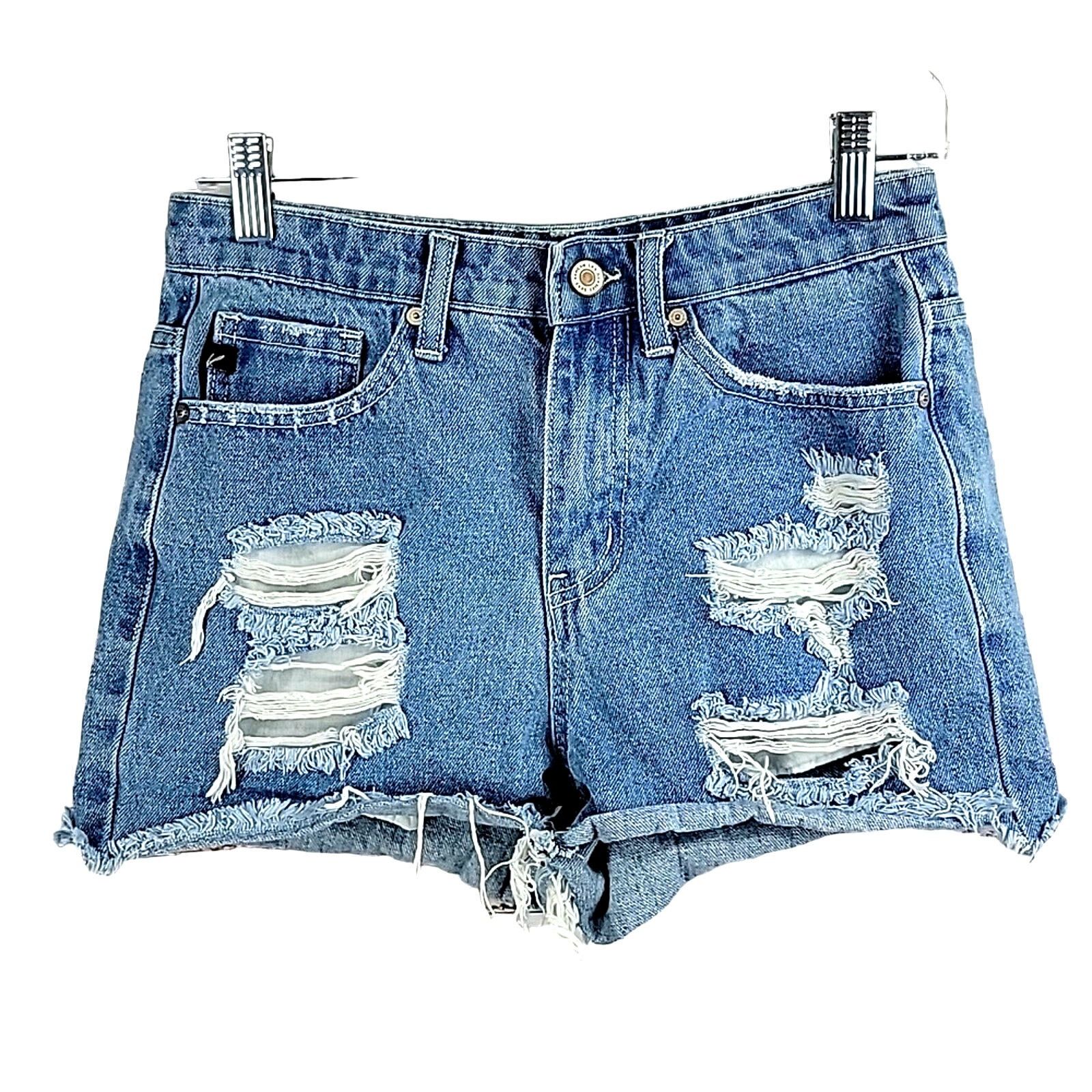 Other Light Wash Distressed Denim Cut Off Shorts Size 25 Size 25" / US 0 / IT 36 - 2 Thumbnail