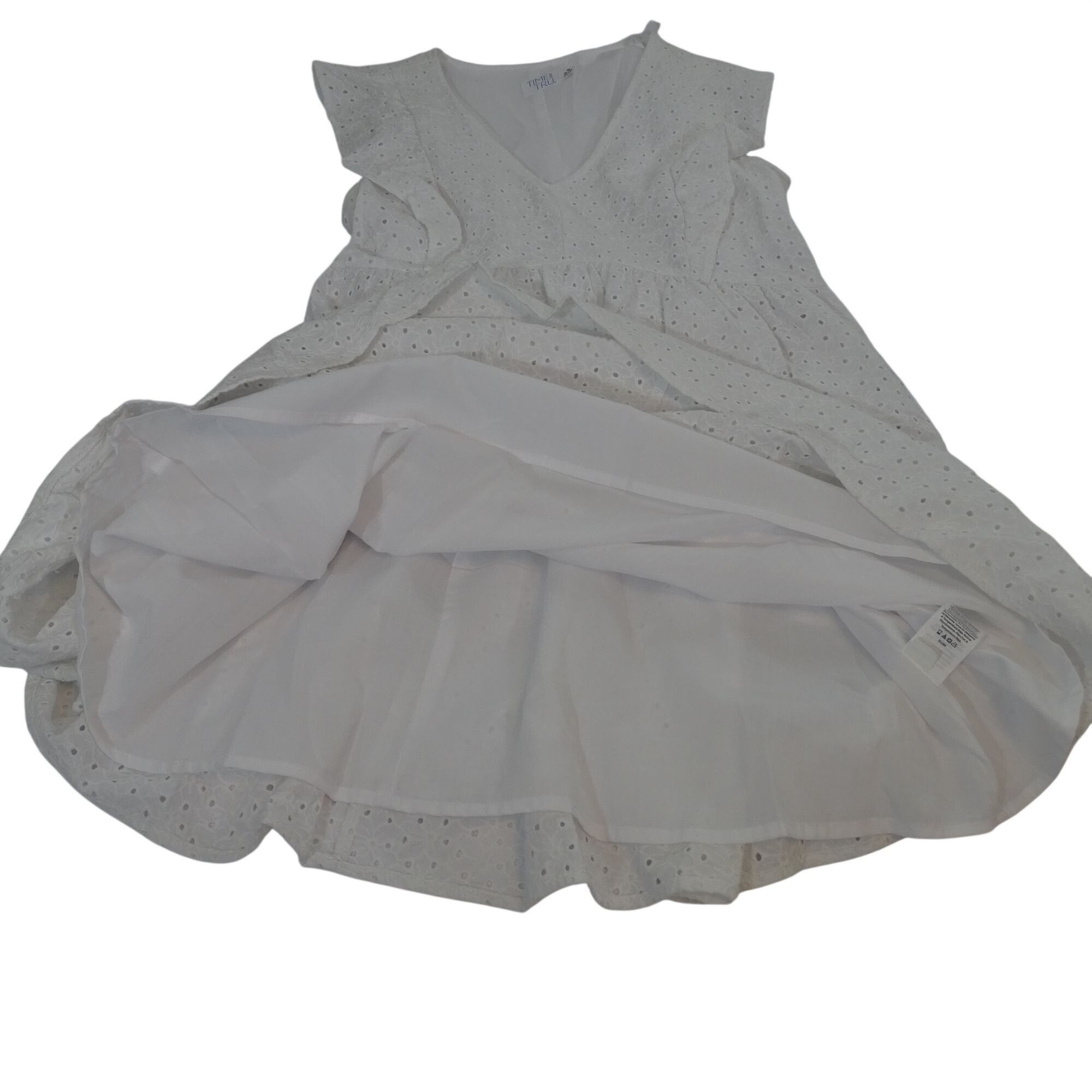Other Time And Tru White Eyelet Sleeveless Tiered Dress Size M Size M / US 6-8 / IT 42-44 - 6 Thumbnail