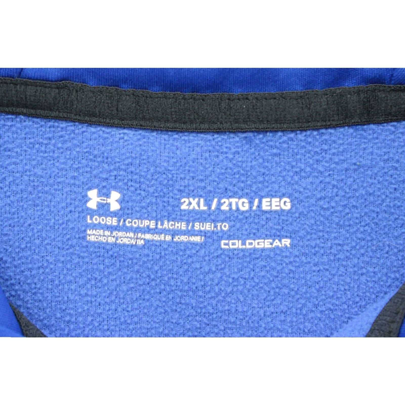 Under Armour Under Armour Hoodie Men's XXL Blue ColdGear 1/4 Zip Pullover Fleece Outdoors Size US XXL / EU 58 / 5 - 5 Thumbnail