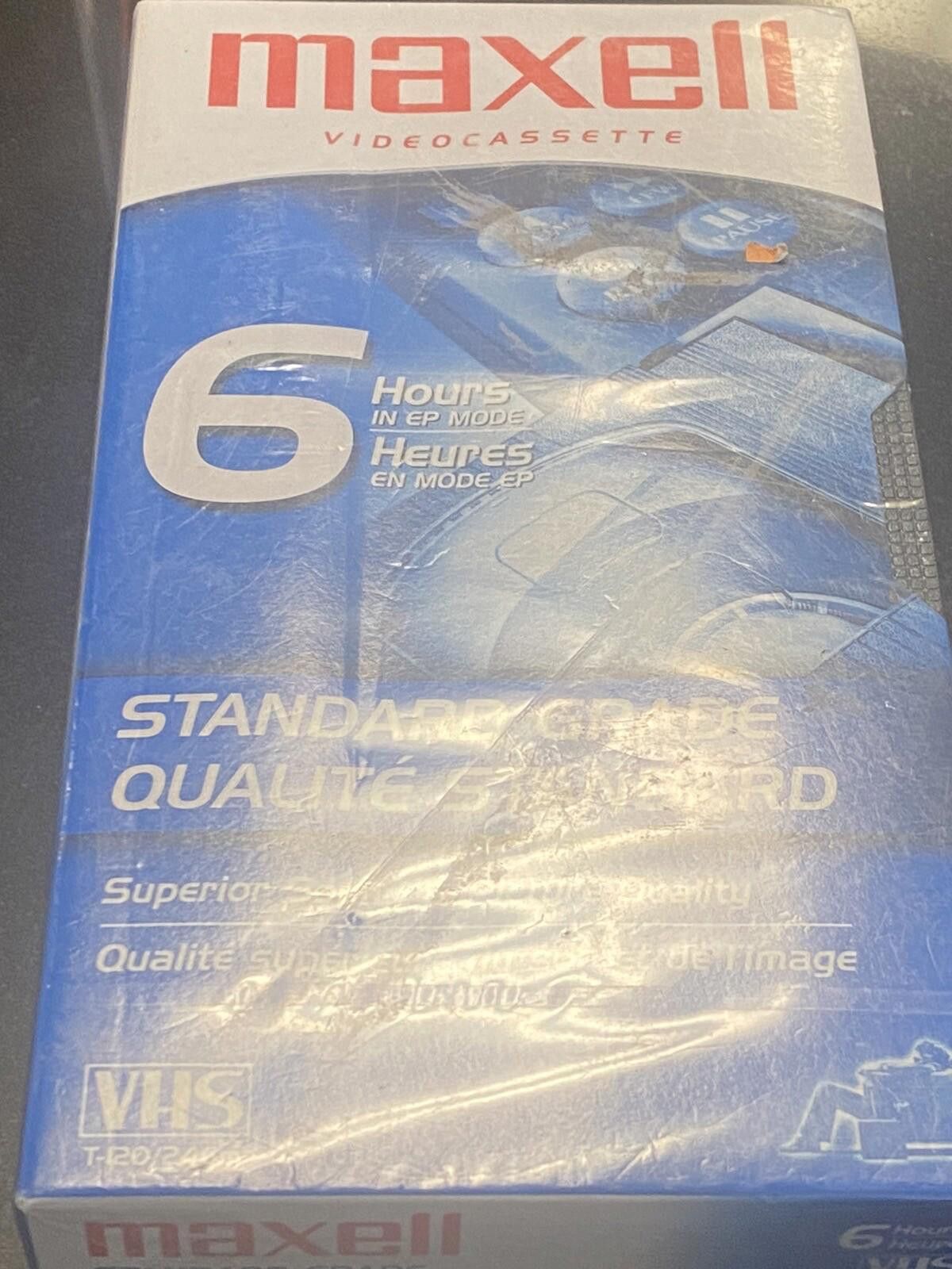 Other New Maxell Standard Grade T-120 VHS Videocasette 6 Hour VCR Size ONE SIZE - 2 Thumbnail