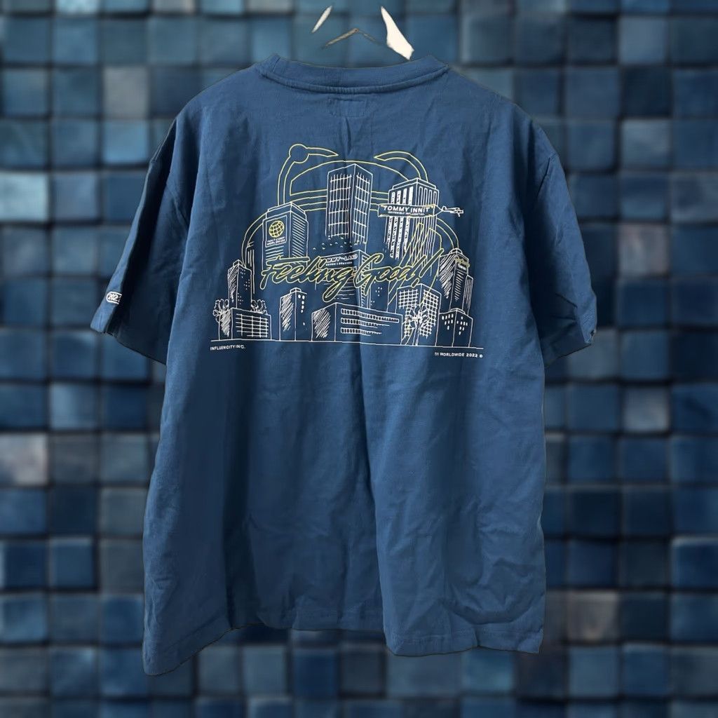 Vintage NEW Revolt T-Shirt Men XL Blue Tommy Innit FEELIN GOOD Downtown Skyline Matte? Sorry— can't add. Size US XL / EU 56 / 4 - 1 Thumbnail