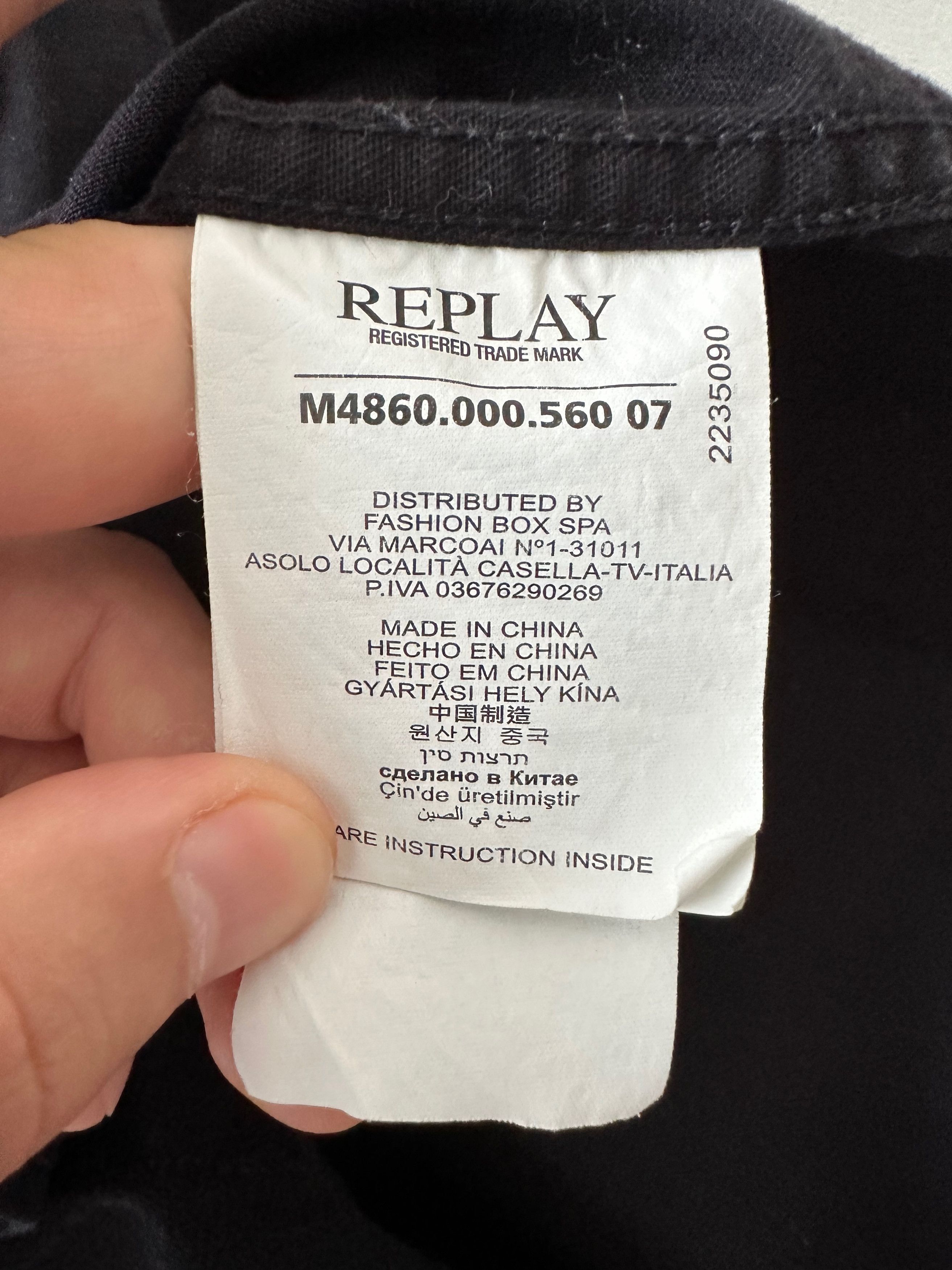 Replay Replay black denim snap button shirt Size US M / EU 48-50 / 2 - 6 Thumbnail