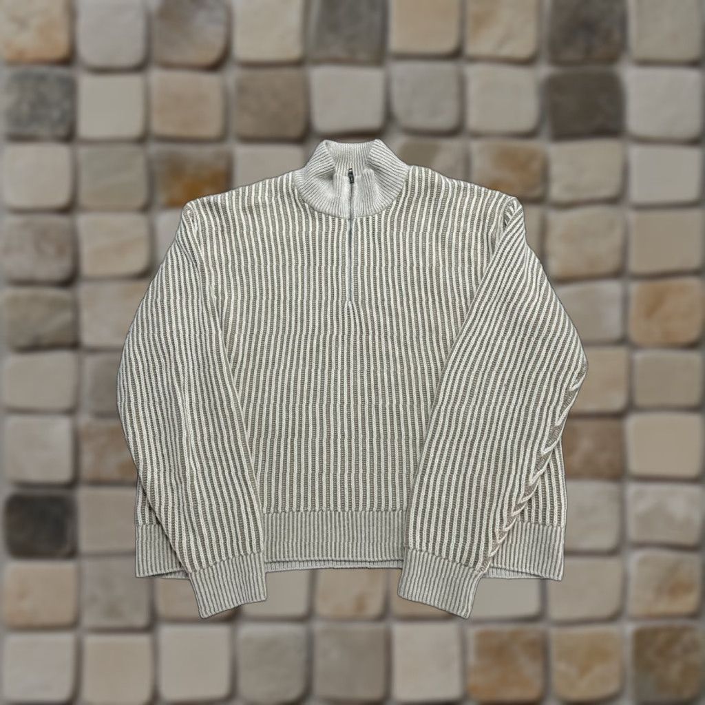 Abercrombie & Fitch Abercrombie & Fitch Sweater Womens Medium Beige Cotton Blend Pullover Size M / US 6-8 / IT 42-44 - 1 Thumbnail
