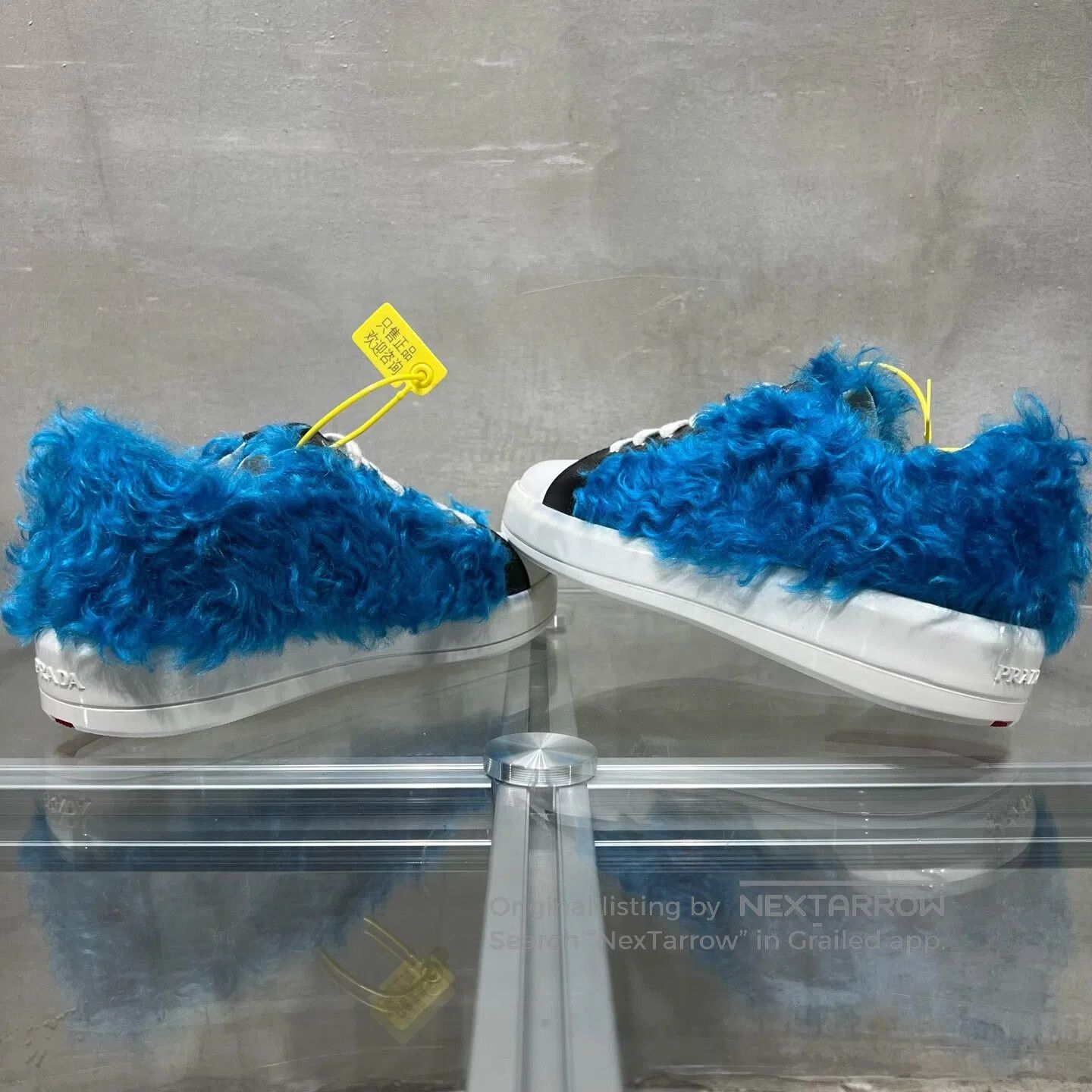 Prada Prada Blue plush board shoes Size US 5.5 / IT 35.5 - 5 Thumbnail