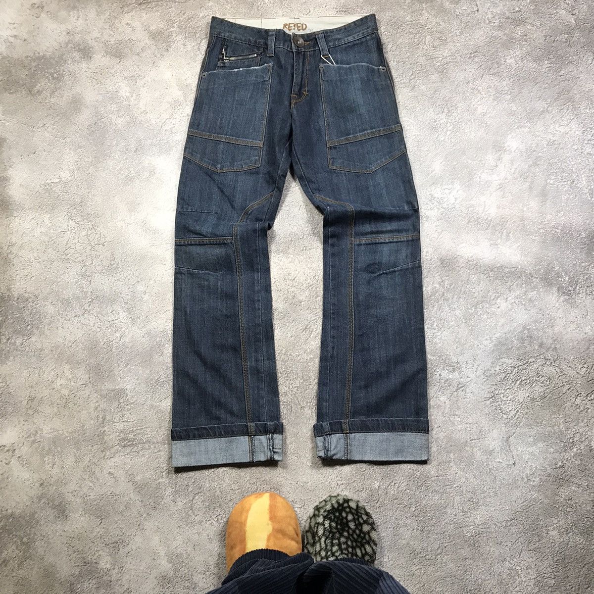 Japanese Brand vintage y2k denim japan jeans distressed flared 90s Size 28" / US 6 / IT 42 - 1 Thumbnail