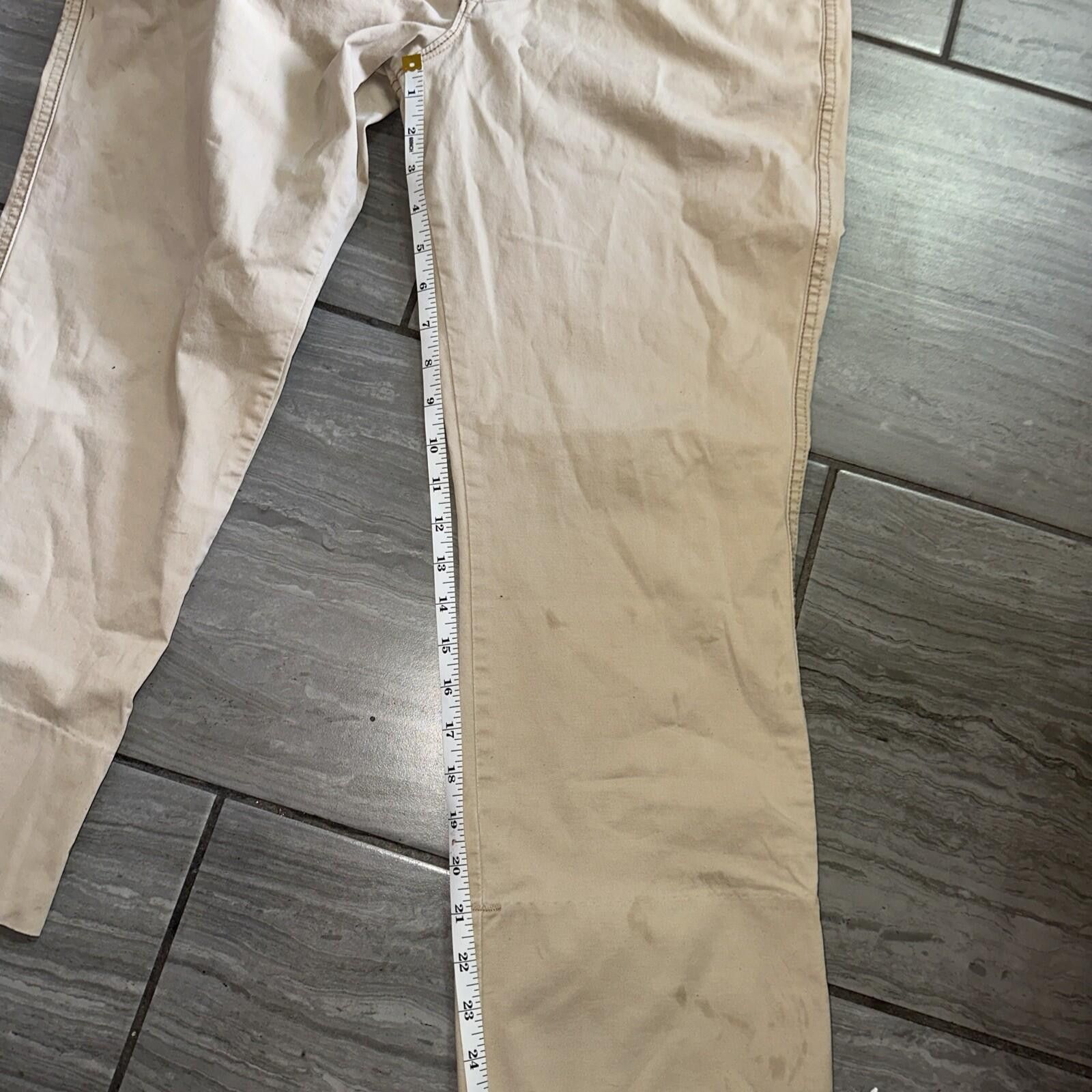 Gap Gap Low Rise Cropped Stretch Pants Size 14 Tan Capris Size 36" / US 14 / IT 50 - 5 Thumbnail