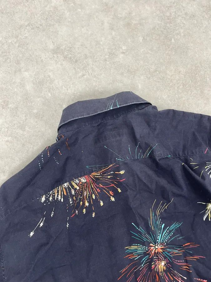 Valentino 2000s Valentino Fireworks Black Shirt Size US M / EU 48-50 / 2 - 6 Thumbnail