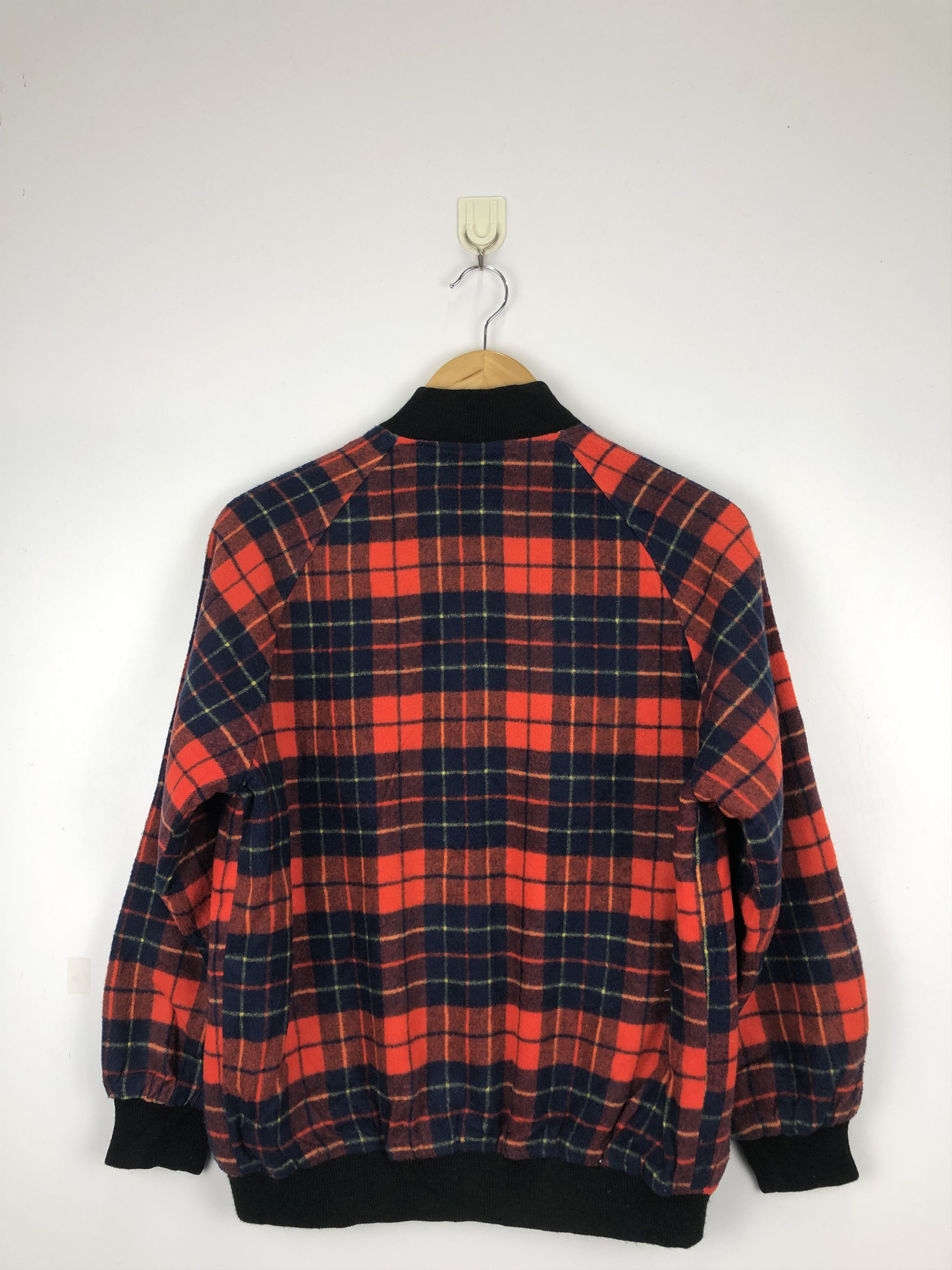 Japanese Brand Vintage 90s Japanese Brand Plaid Varsity Jacket V0428 Size US M / EU 48-50 / 2 - 3 Thumbnail