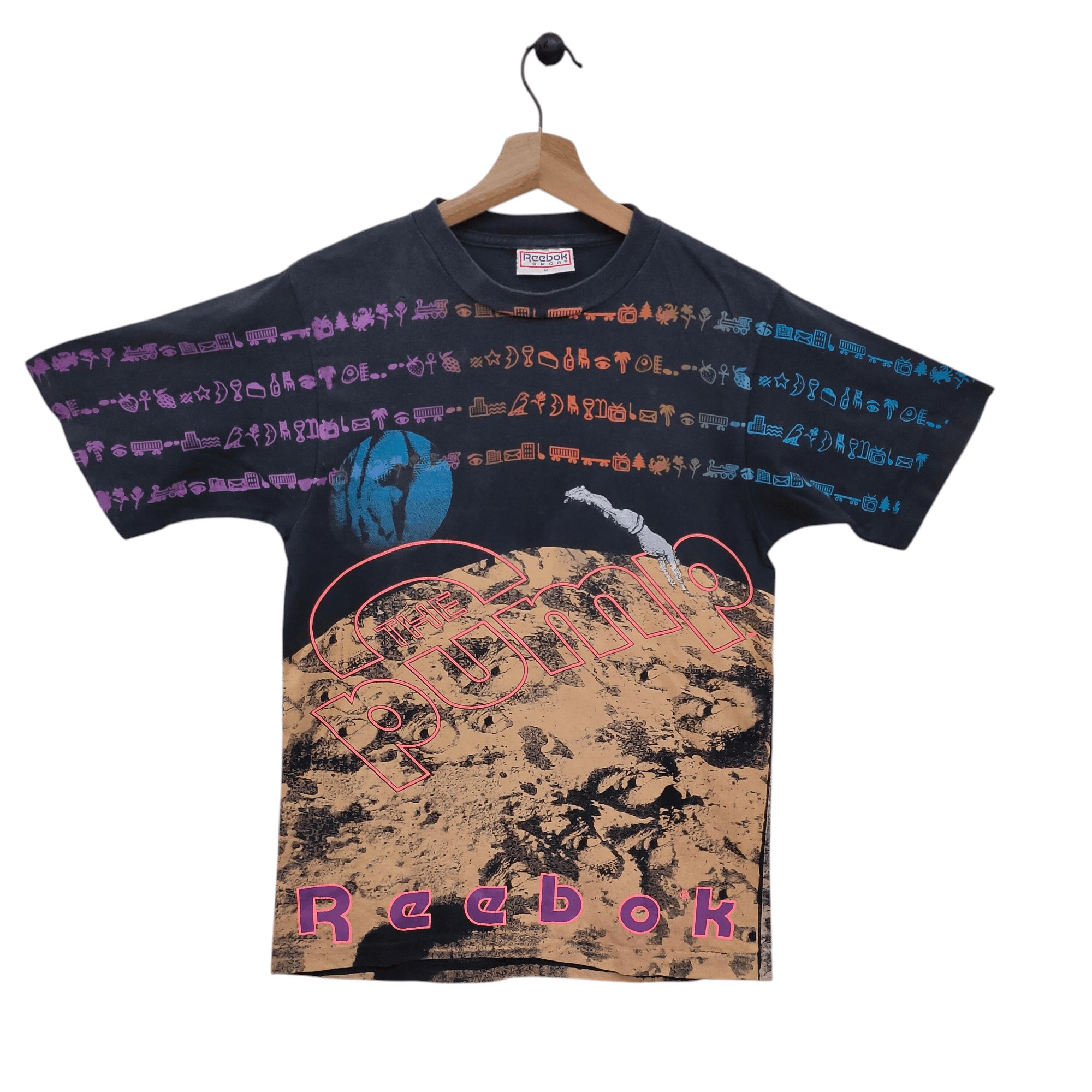 Reebok Vintage Reebok The Pump T-Shirt 90s Single Stitch Tee Size M / US 6-8 / IT 42-44 - 1 Thumbnail