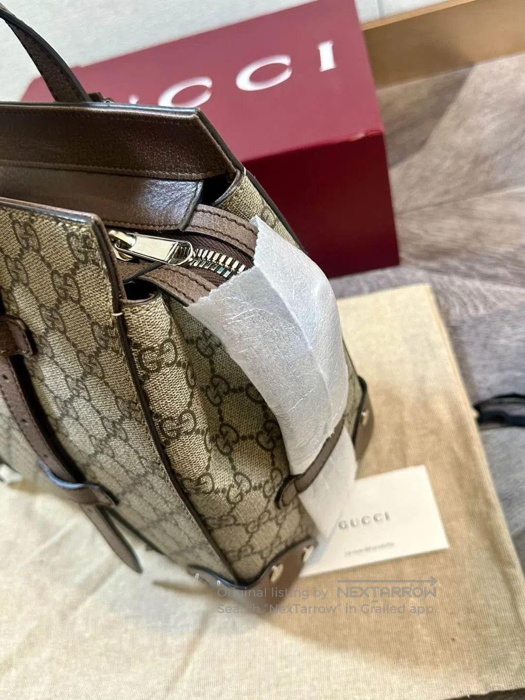 Gucci Gucci Monogram Tote Handbag. Size ONE SIZE - 4 Thumbnail