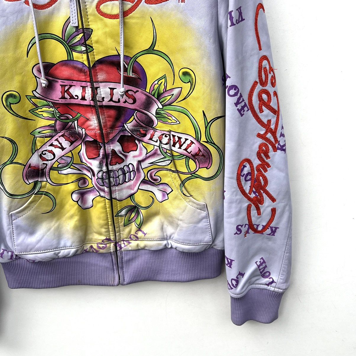 Ed Hardy leather jacket