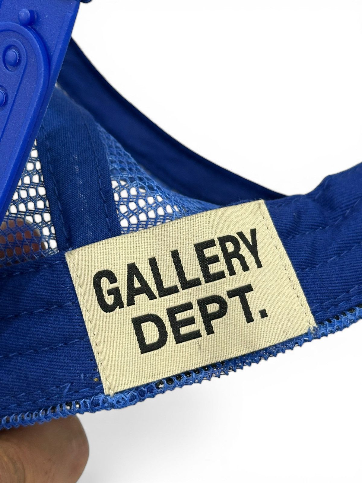 Gallery Dept. Gallery Dept. Blue Yellow Trucker Hat Size ONE SIZE - 6 Thumbnail