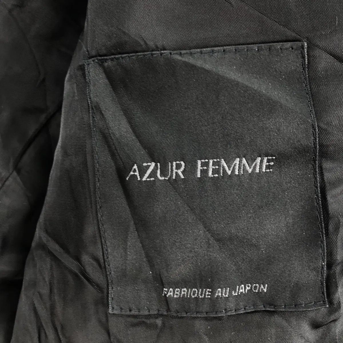 Vintage Vtg AZUR FEMME JAPAN Peacoat Double Breasted Coat Blazer Size S / US 4 / IT 40 - 8 Thumbnail
