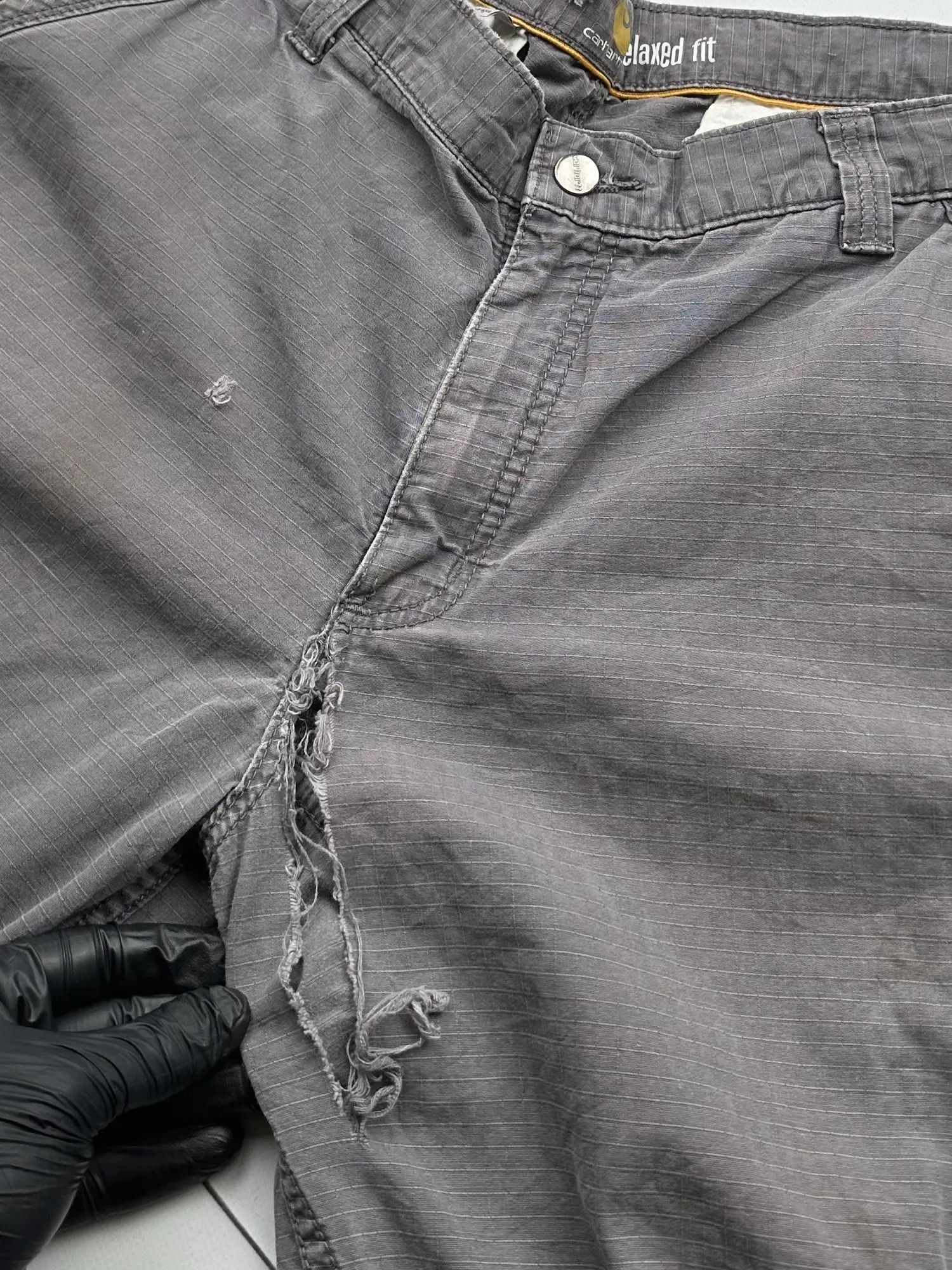 Carhartt Carhartt Thrashed Vintage Cargo Pants (B254) Size US 38 / EU 54 - 8 Thumbnail