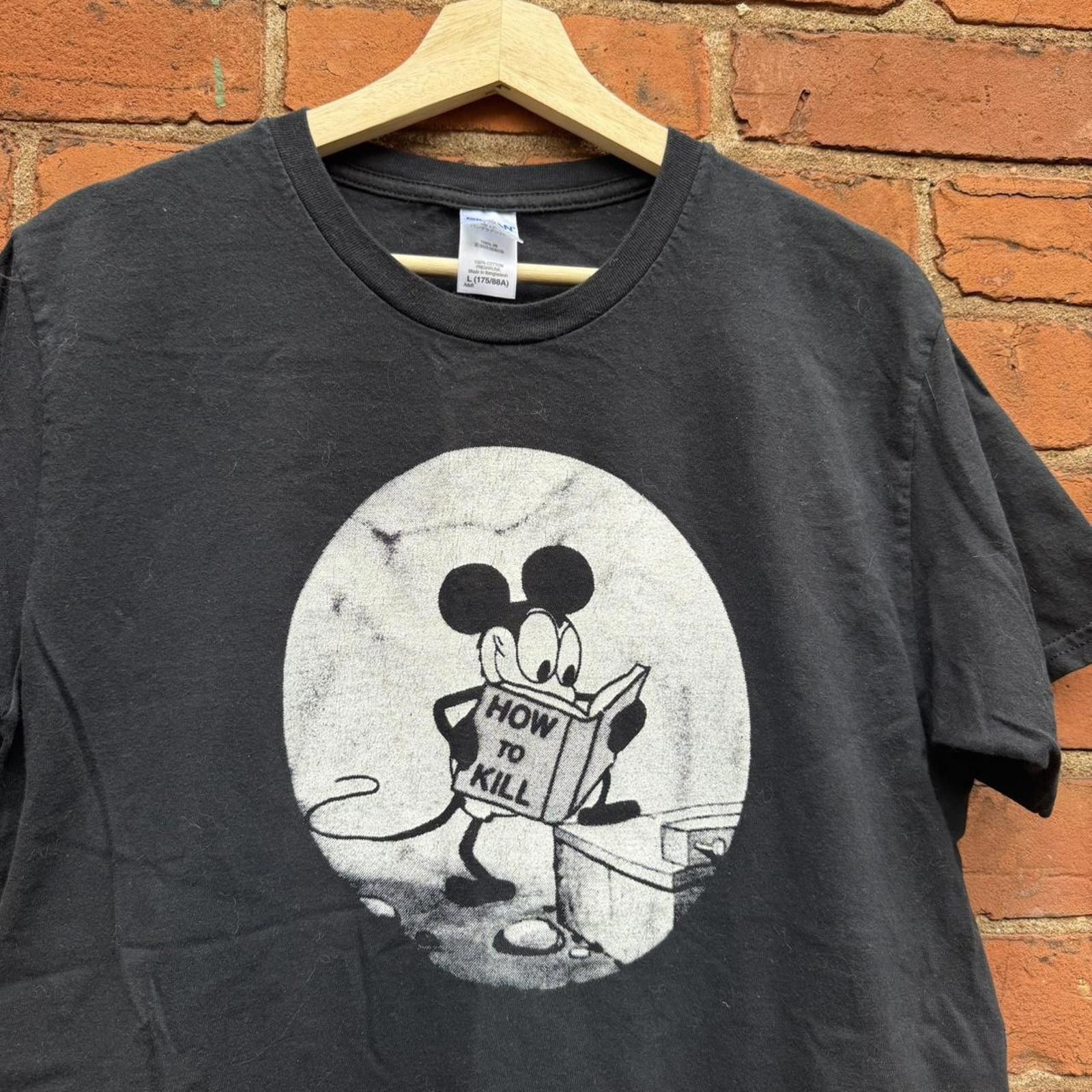 Other Mickey Mouse how to kill t shirt M/L Size US L / EU 52-54 / 3 - 2 Thumbnail