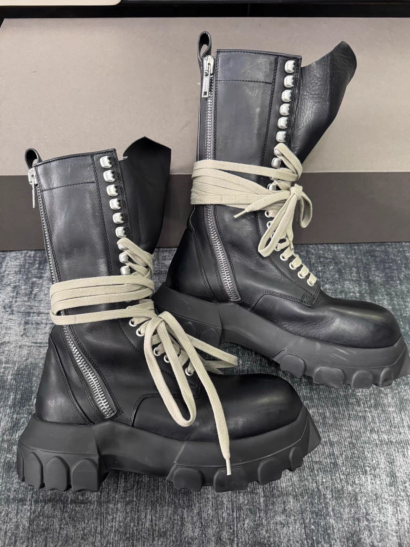 Rick Owens Rick Owens Octopus Lace Combat Boots Size US 9 / IT 39 - 3 Thumbnail