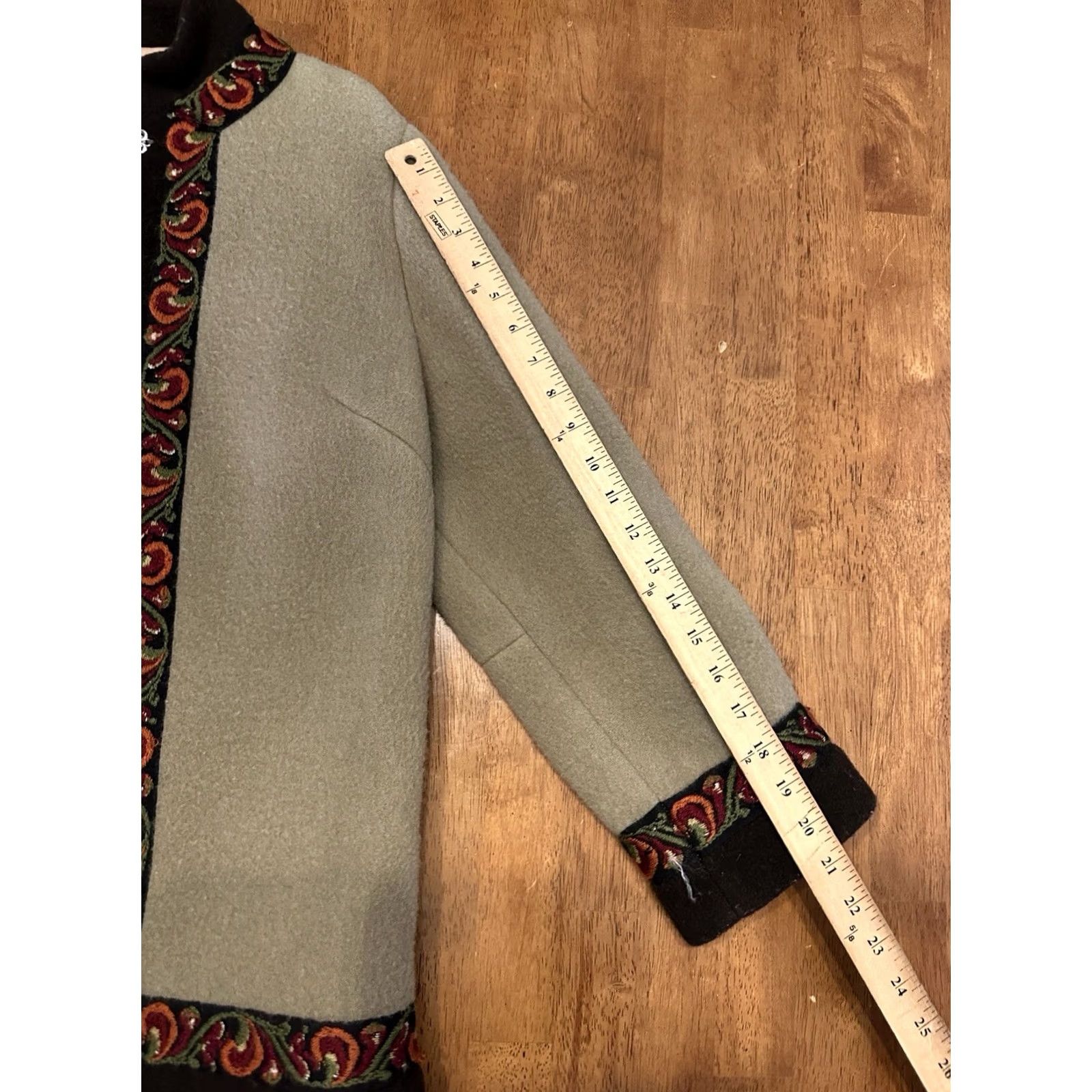 Vintage VINTAGE Firda Norway Wool Jacket Beige Clasp 80s M/L Size M / US 6-8 / IT 42-44 - 8 Thumbnail