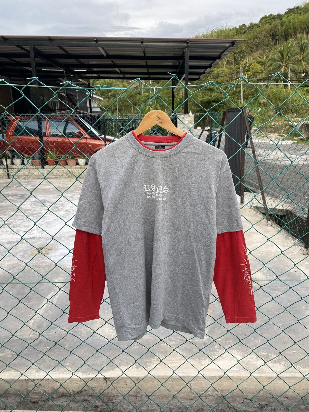 Japanese Brand Vintage RANS punk style double sleeve tshirts Size US L / EU 52-54 / 3 - 1 Thumbnail