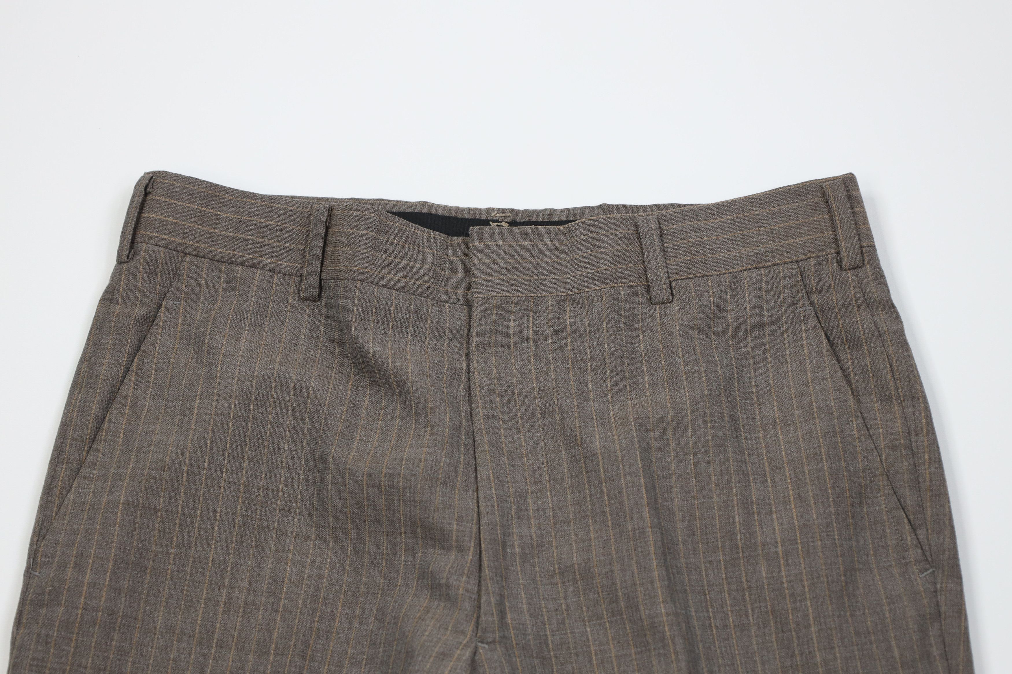 Vintage Vintage 70s Streetwear Knit Striped Wide Leg Chino Pants USA Size US 32 / EU 48 - 2 Thumbnail