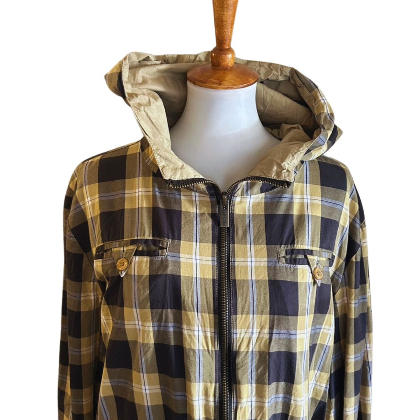 Makia Makia Mens Plaid Hood Jacket, Size XL Size US XL / EU 56 / 4 - 2 Thumbnail