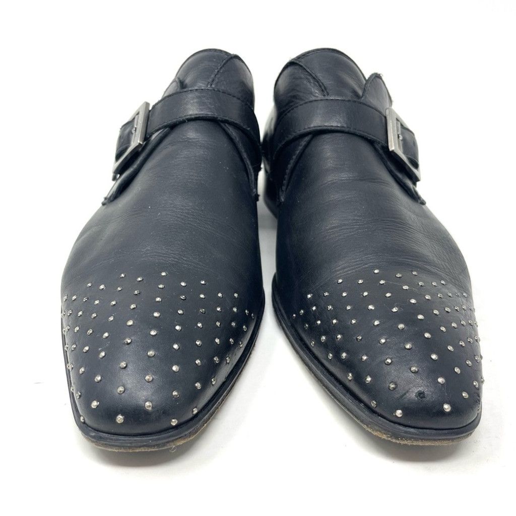 Versace Versace Studded Toe Black Leather Monk Dress Shoes Size 41 Size US 8 / EU 41 - 3 Thumbnail