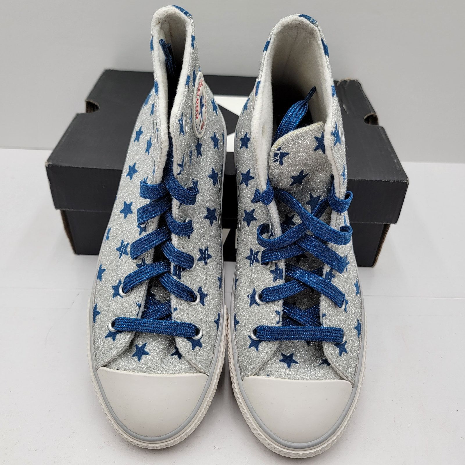 Converse Converse CTAS High 'Glitter Blue Stars' Sz 4Y - New Size US 5.5 / IT 35.5 - 4 Thumbnail