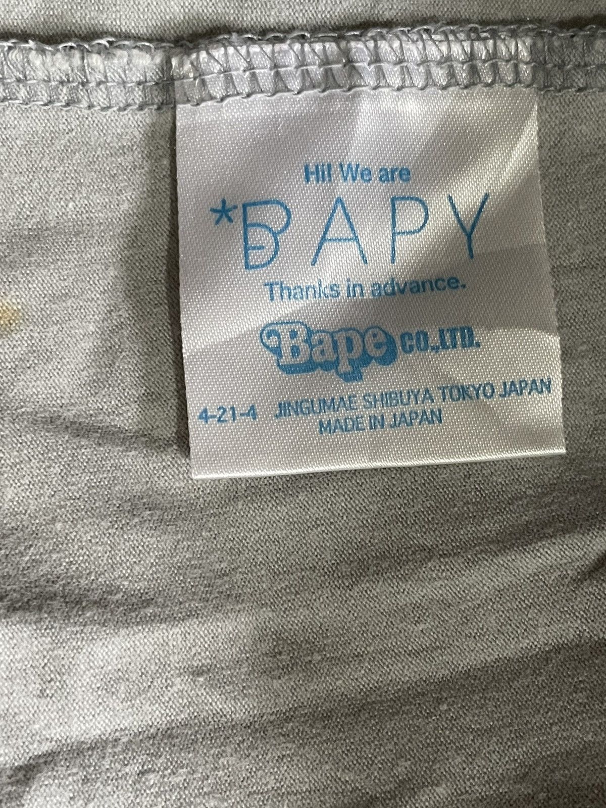 Bape Bapy Long sleeve Tshirt Size ONE SIZE - 5 Thumbnail