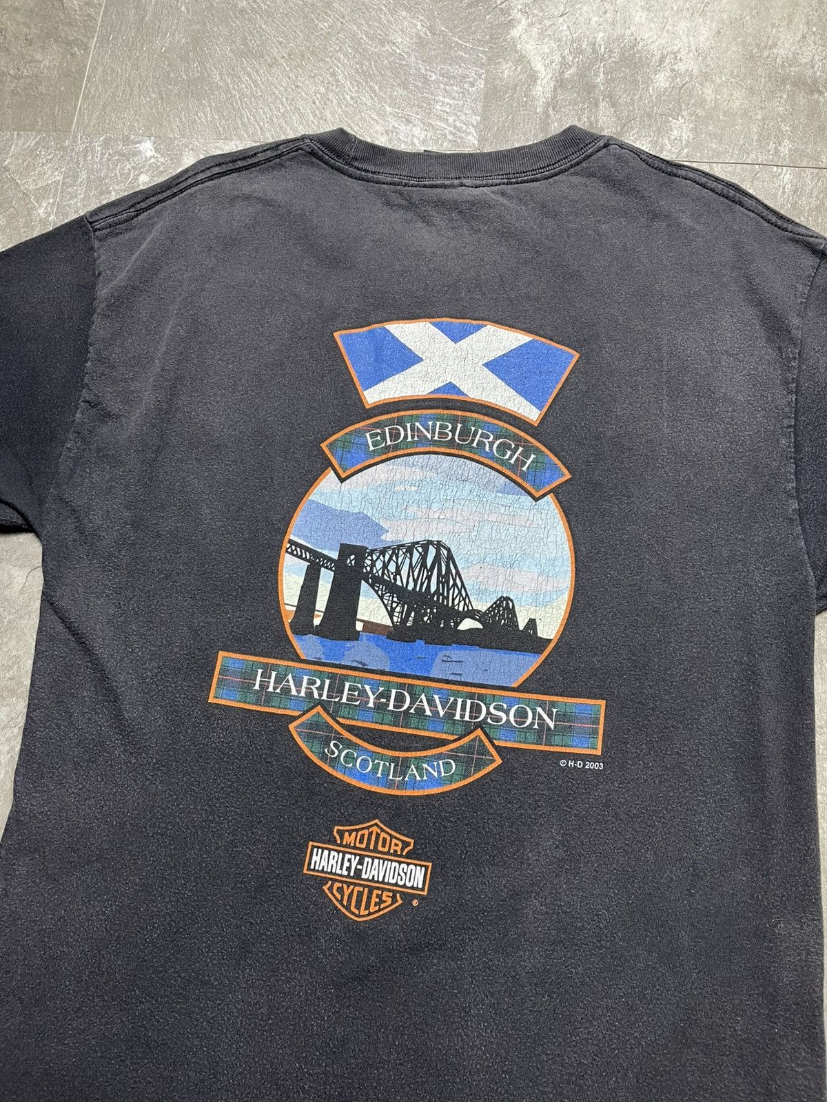 Harley Davidson Harley Davidson Vintage American Born Scotland Edinburgh Size US L / EU 52-54 / 3 - 4 Thumbnail