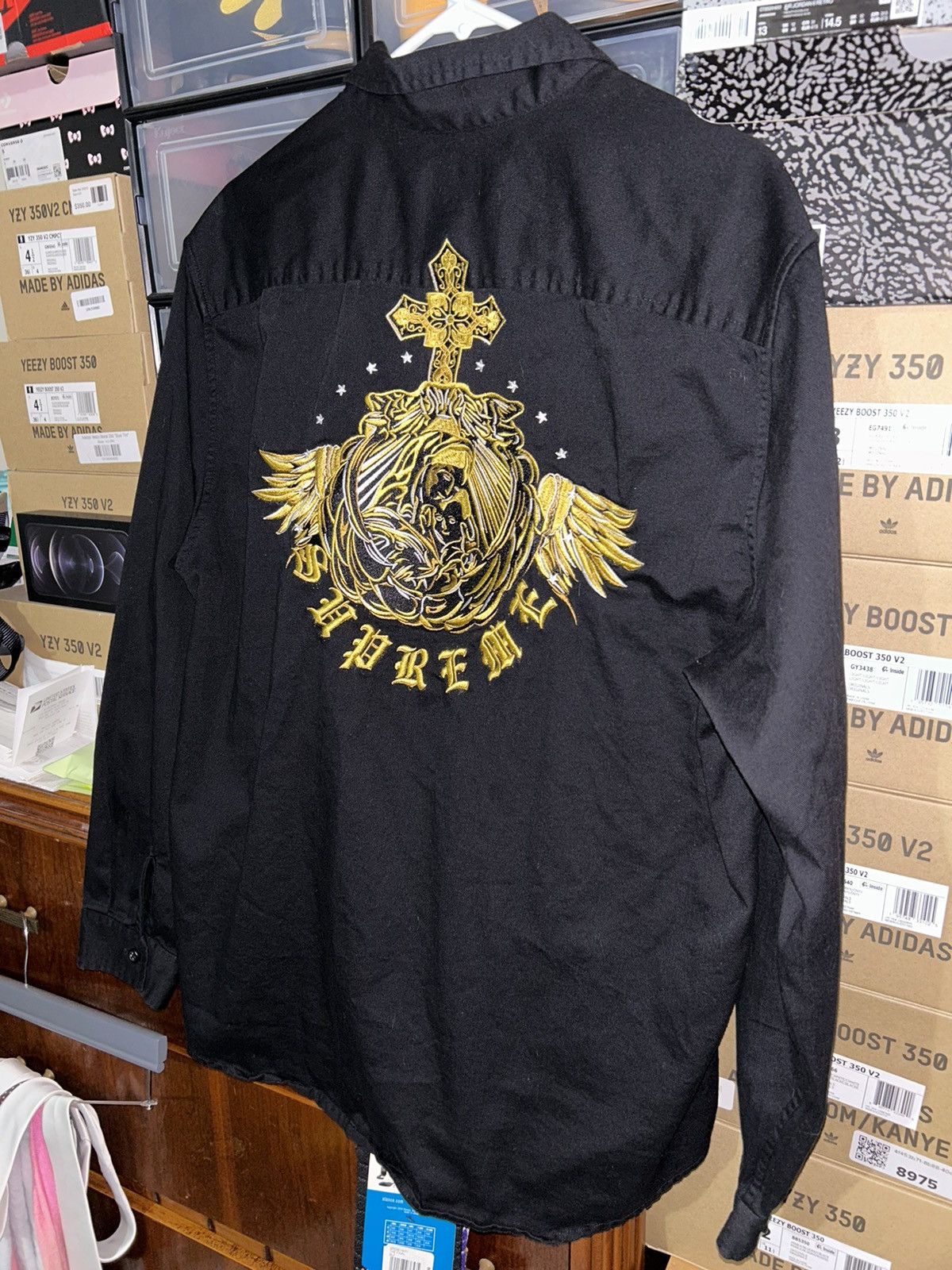 Supreme Supreme Mary Work Shirt Men’s Black SS22 size Large Size US L / EU 52-54 / 3 - 7 Thumbnail