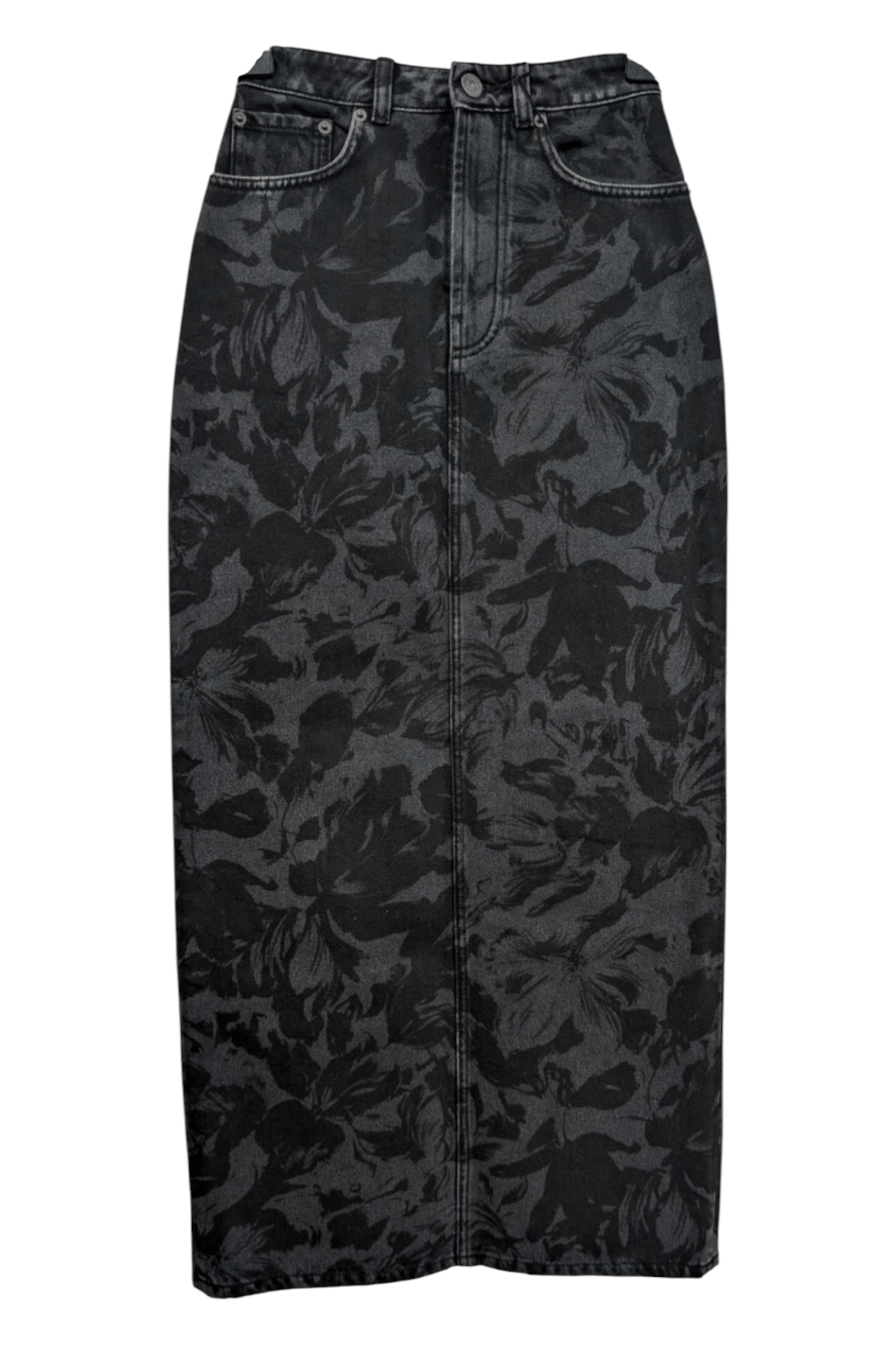 Balenciaga Balenciaga floral denim skirt Size 34" / US 12 / IT 48 - 1 Thumbnail
