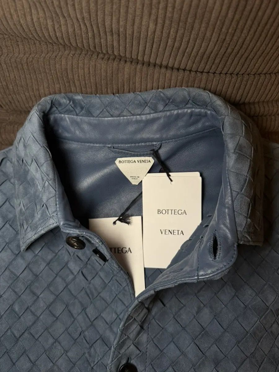 Bottega Veneta Intrecciato Leather Overshirt Size US L / EU 52-54 / 3 - 5 Thumbnail