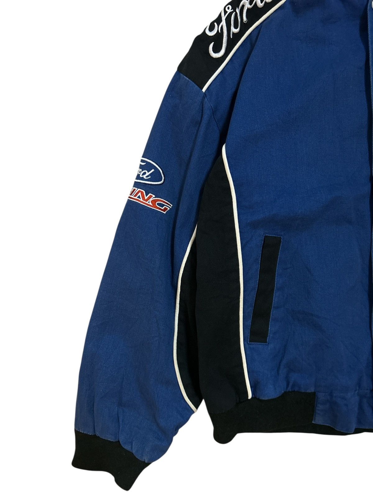 Vintage Iconic 90s/Y2K Ford Racing NASCAR Jacket ESSEX Racing Style Size US L / EU 52-54 / 3 - 2 Thumbnail